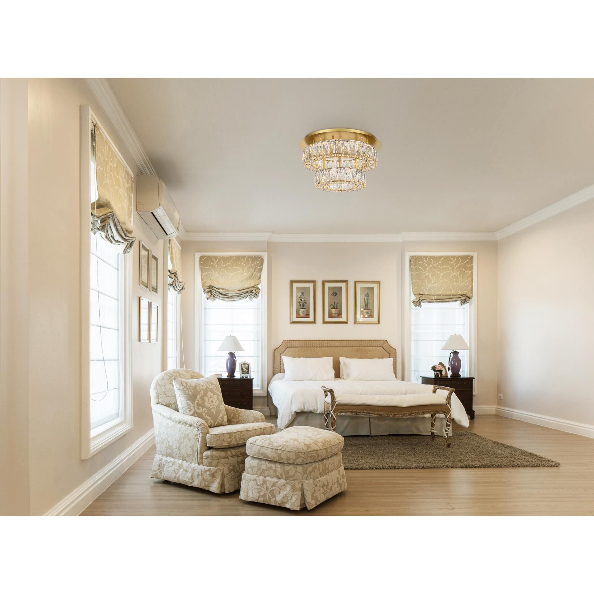 Monroe Semi Flush Mount by Elegant Lighting