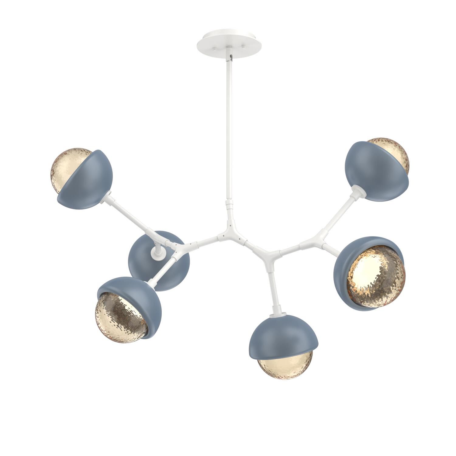 Levi Wilson Cabochon 31 Inch Linear Suspension Light by Hammerton Studio