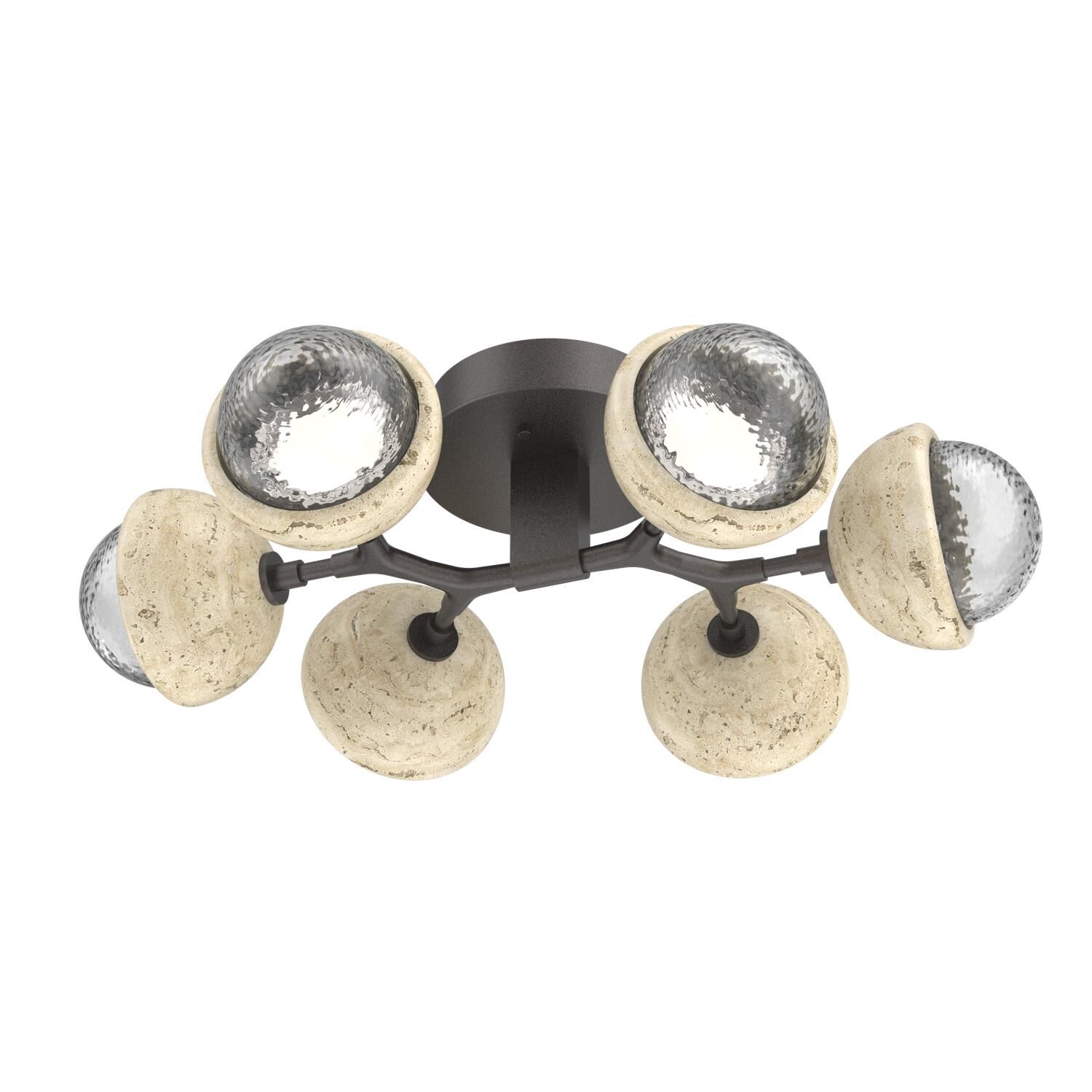 Levi Wilson Cabochon 27 Inch Flush Mount by Hammerton Studio