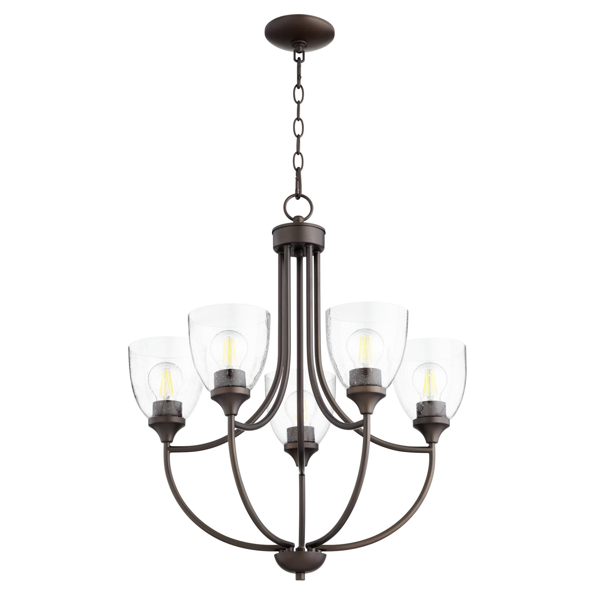 Enclave 24 Inch 5 Light Chandelier by Quorum International