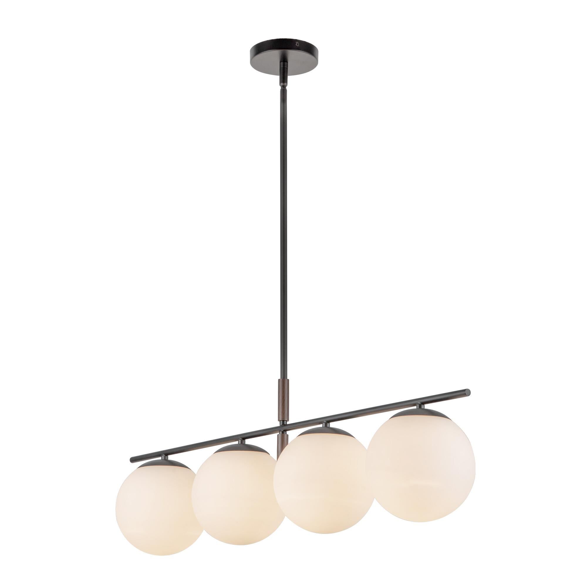 Shown in Matte Black finish and Opal glass