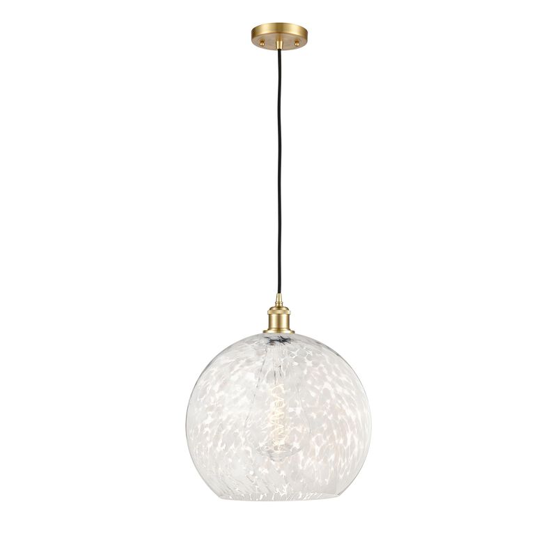 Bruno Marashlian White Mouchette 14 Inch Large Pendant by Innovations Lighting
