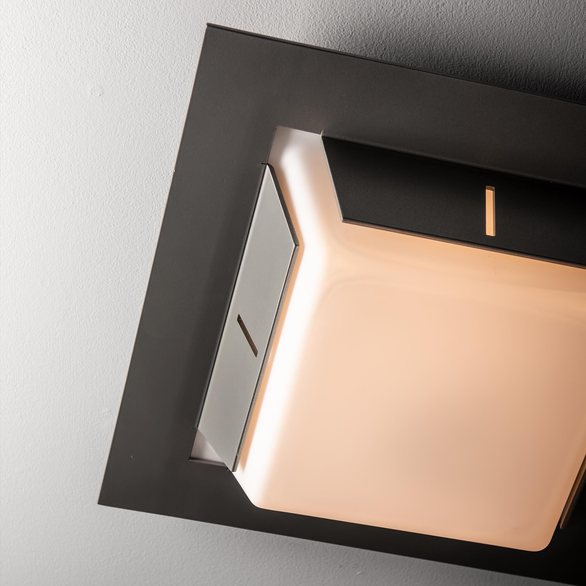 Shown in Coastal Burnished Steel finish and Opal shade