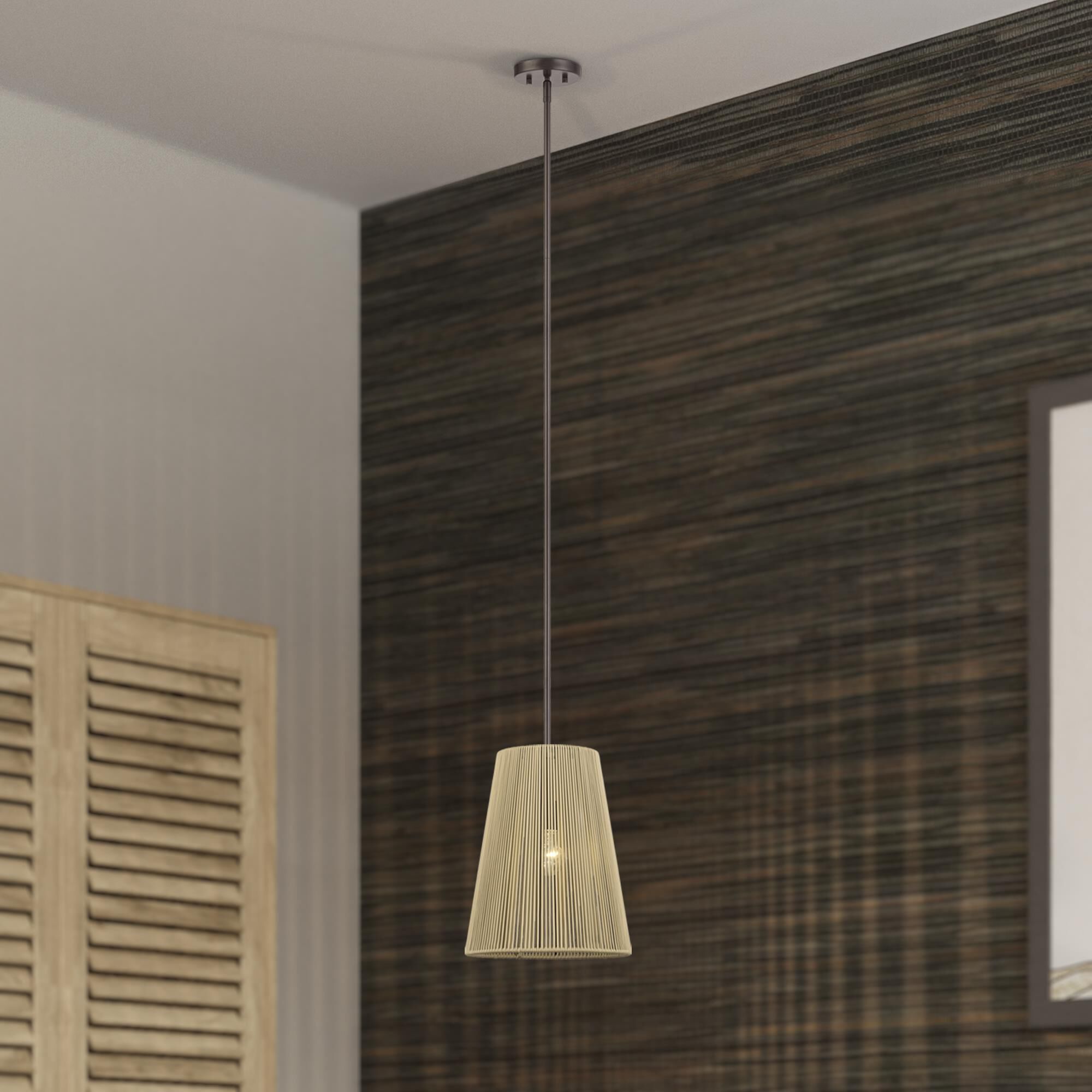 Florell 12 Inch Mini Pendant by Livex Lighting