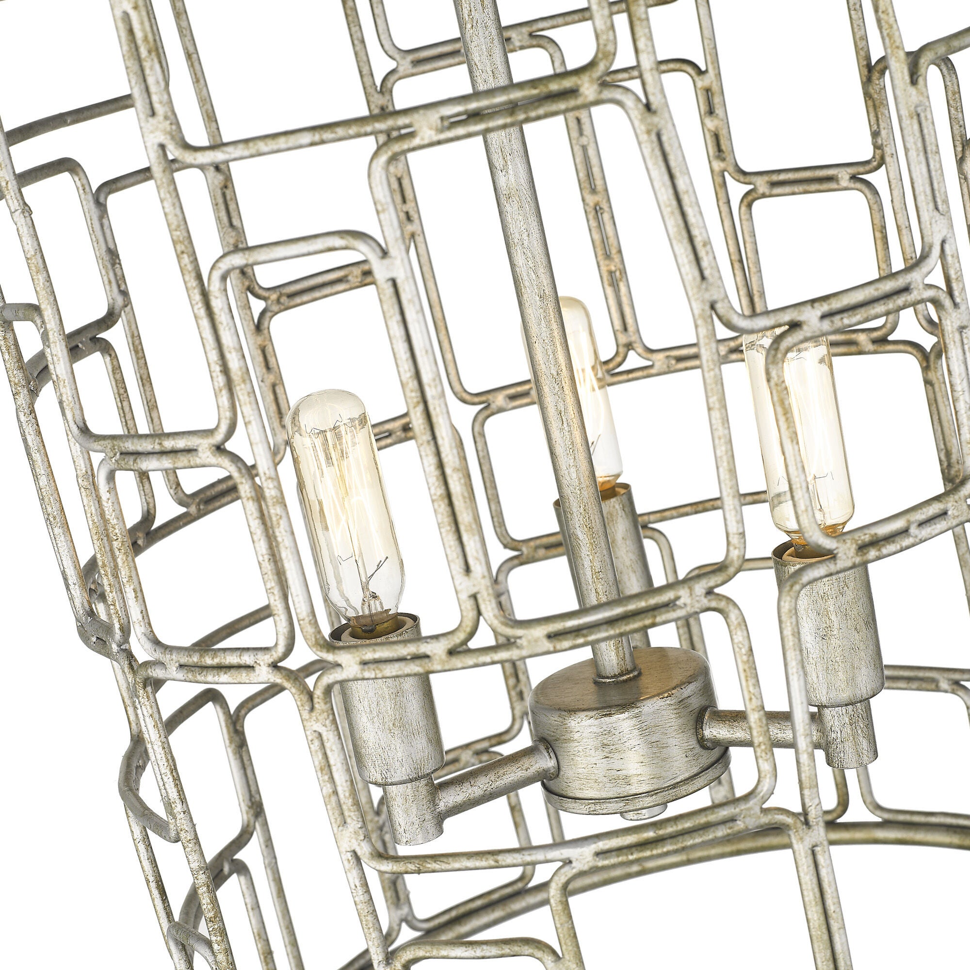 Shown in Antique Silver finish and -- glass and -- shade