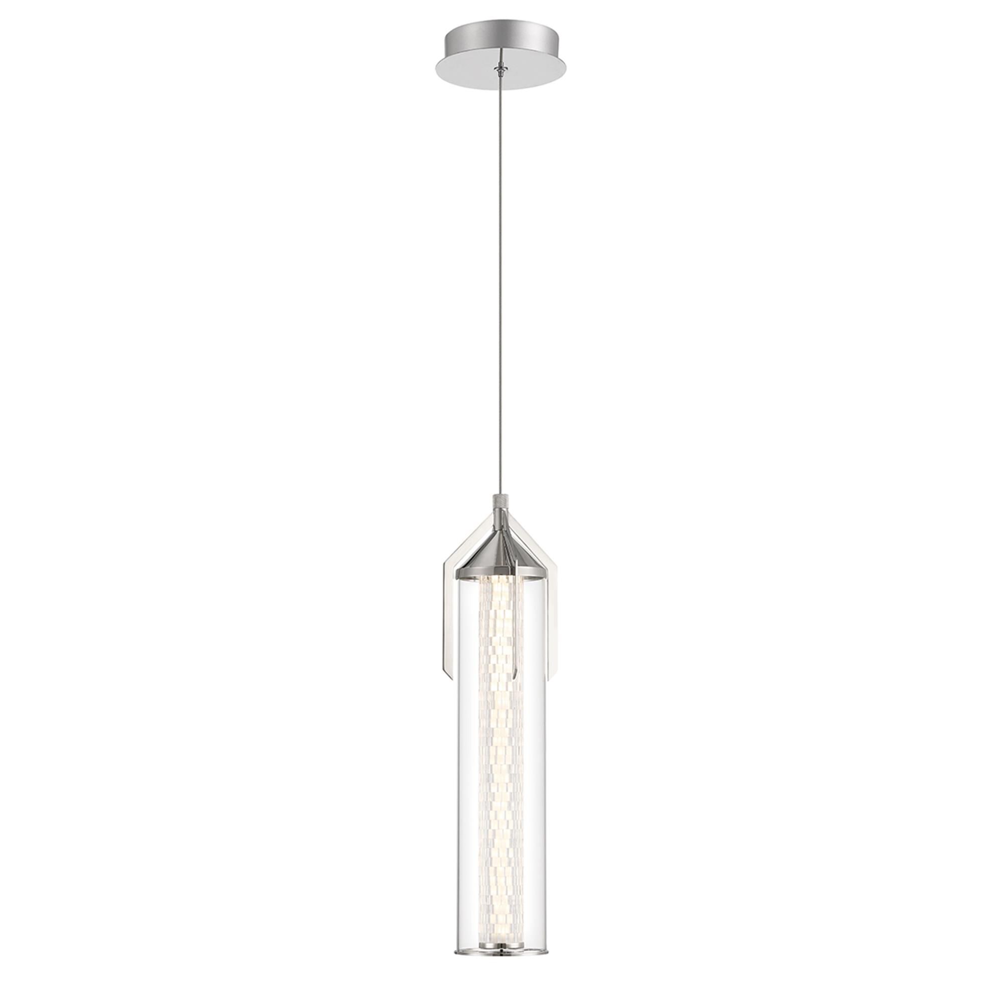 Shown in Polished Nickel finish and Clear glass