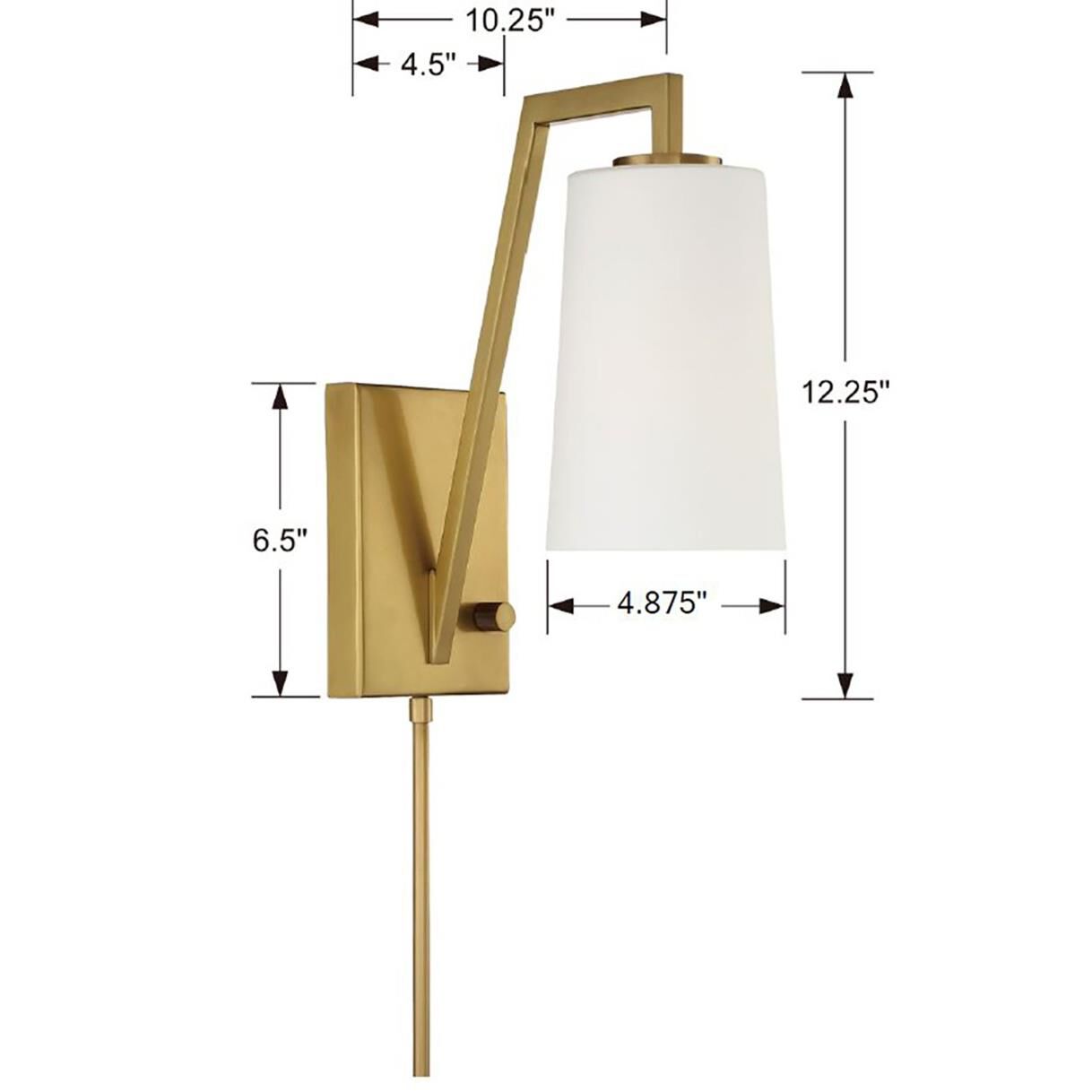 Shown in Aged Brass finish