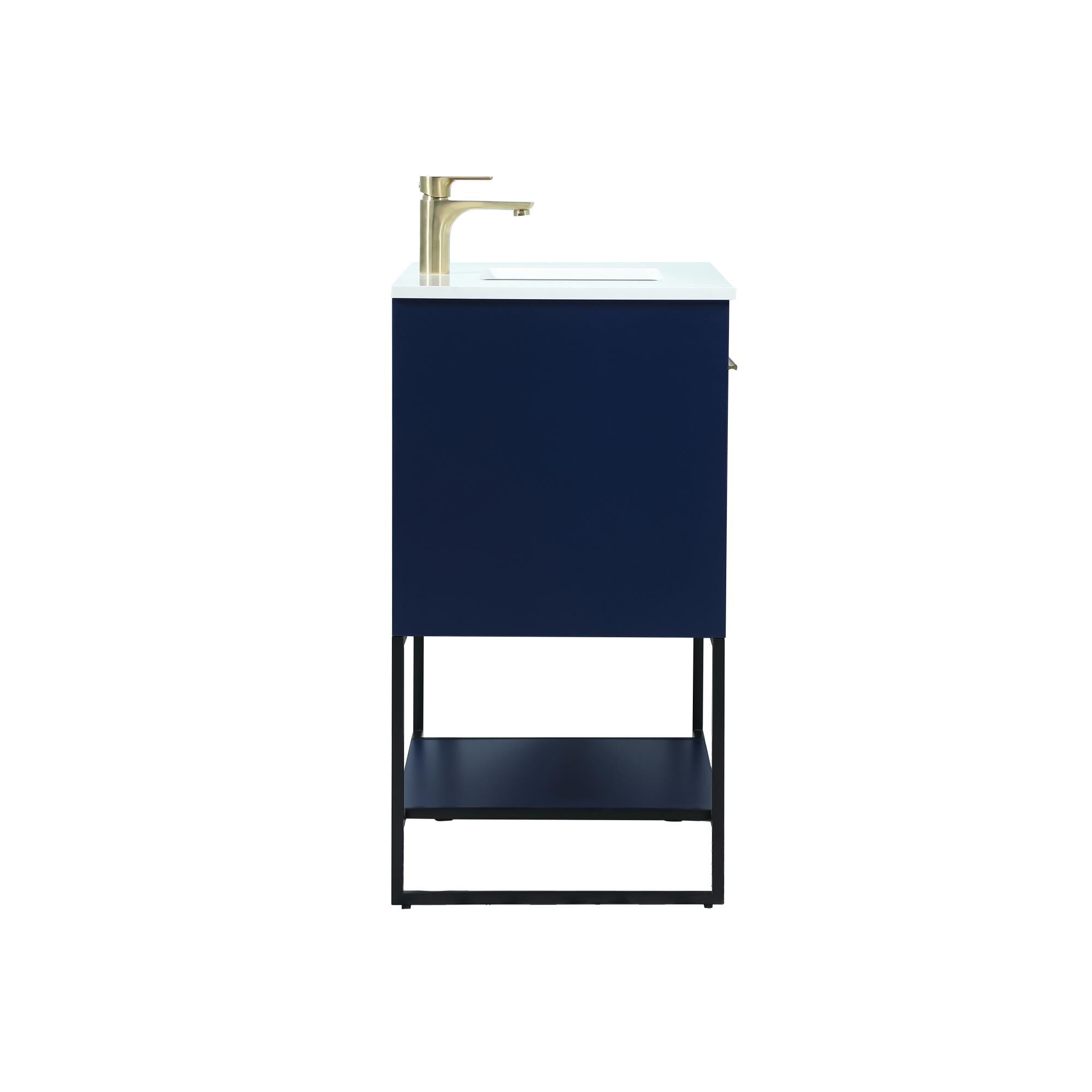 Shown in Blue finish