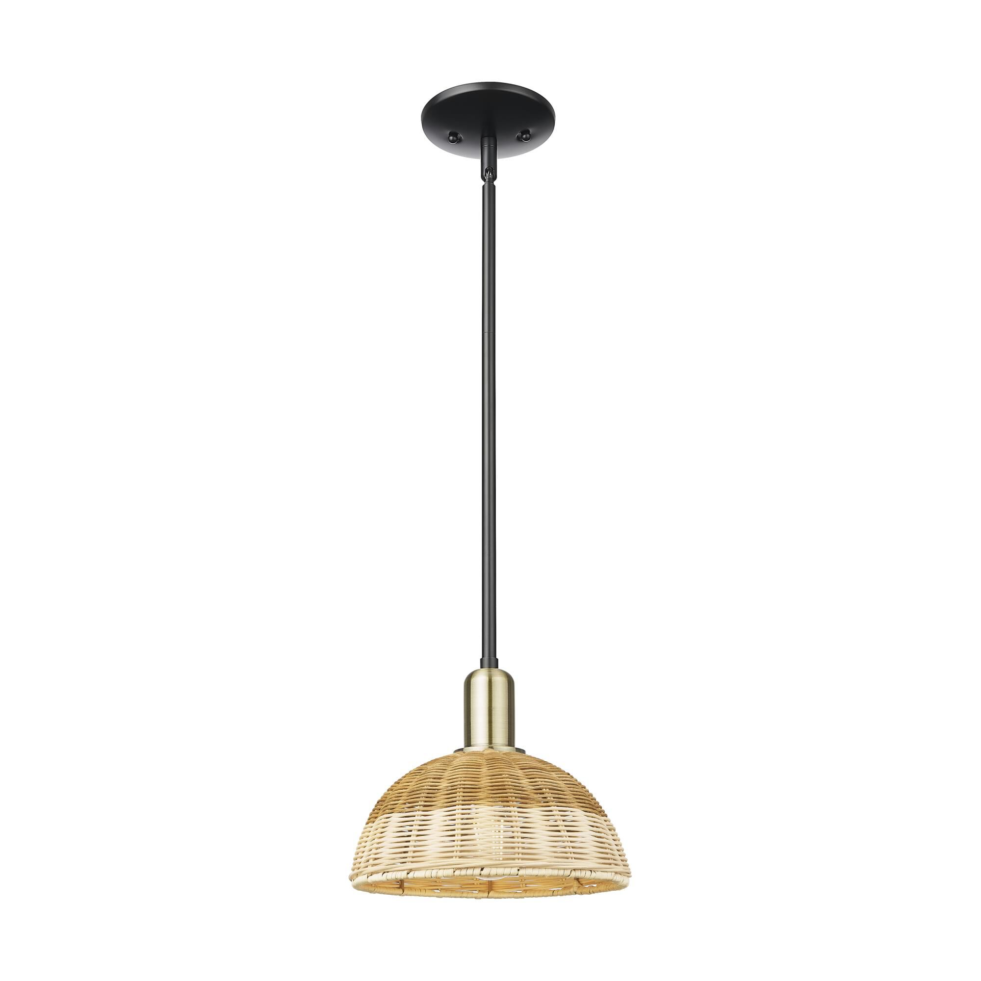 Bruno Marashlian Natural Ballston Dome 9 Inch Mini Pendant by Innovations Lighting