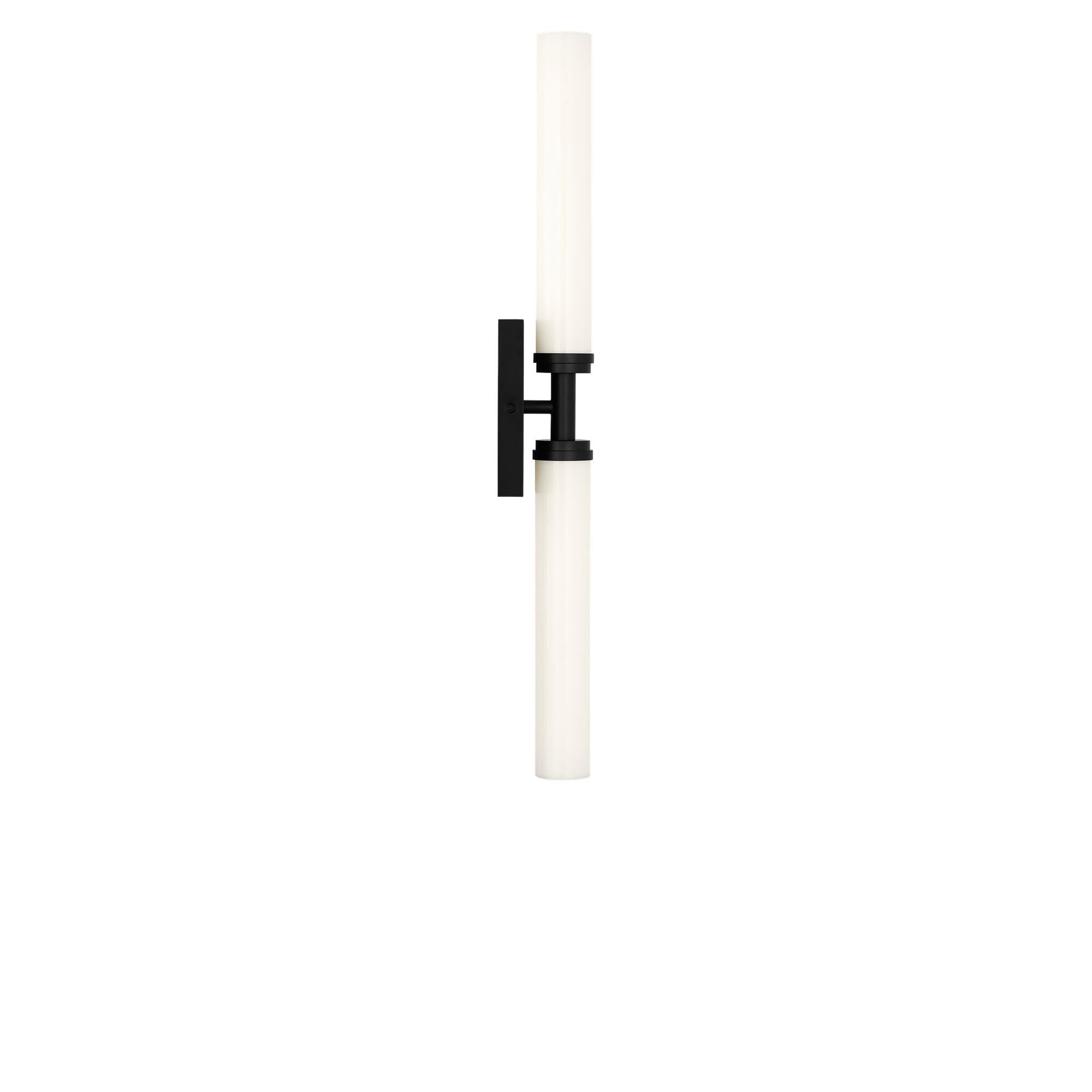 Shown in Midnight Black finish and White Acrylic shade