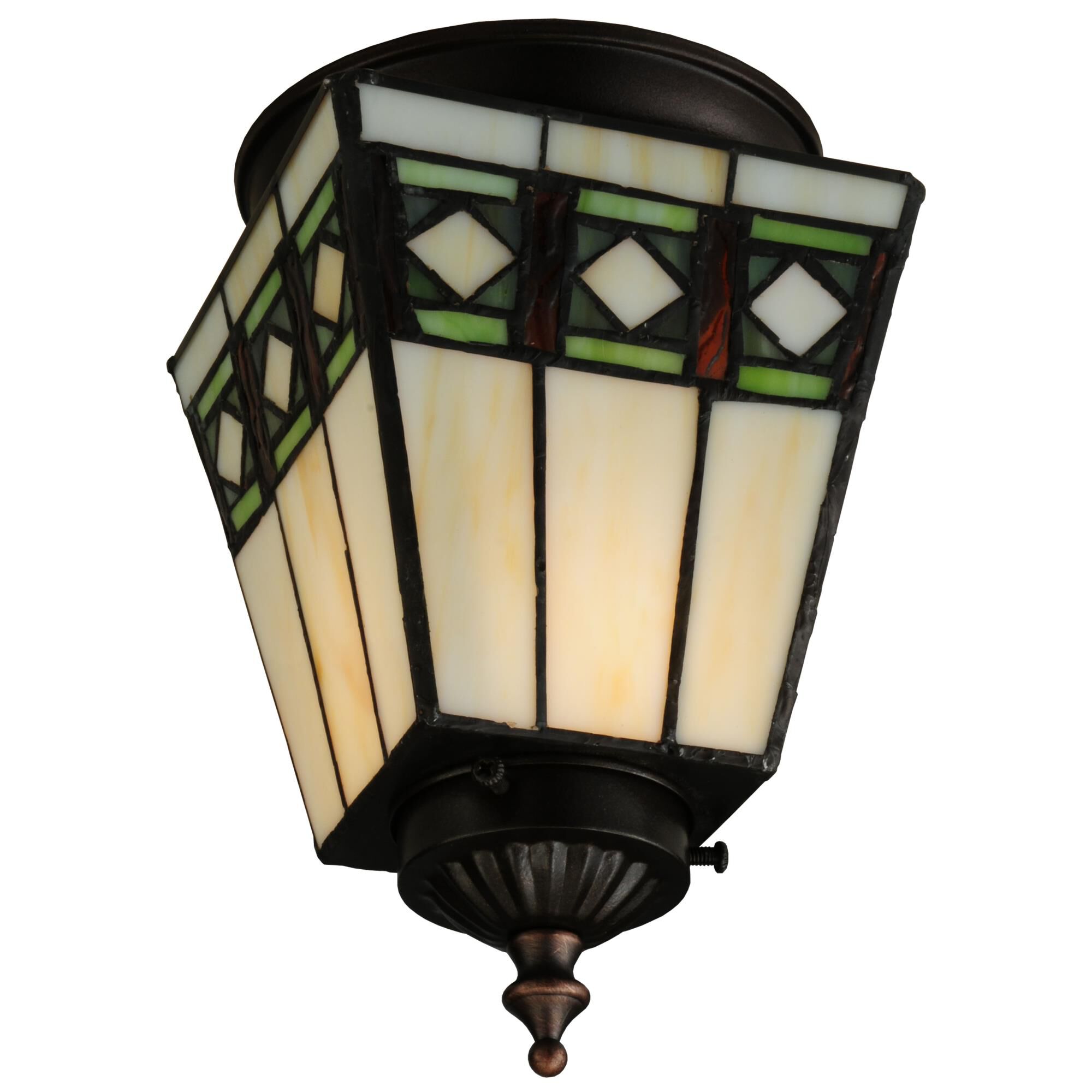 Diamond Band Mission 7 Inch 1 Light Flush Mount by Meyda Lighting