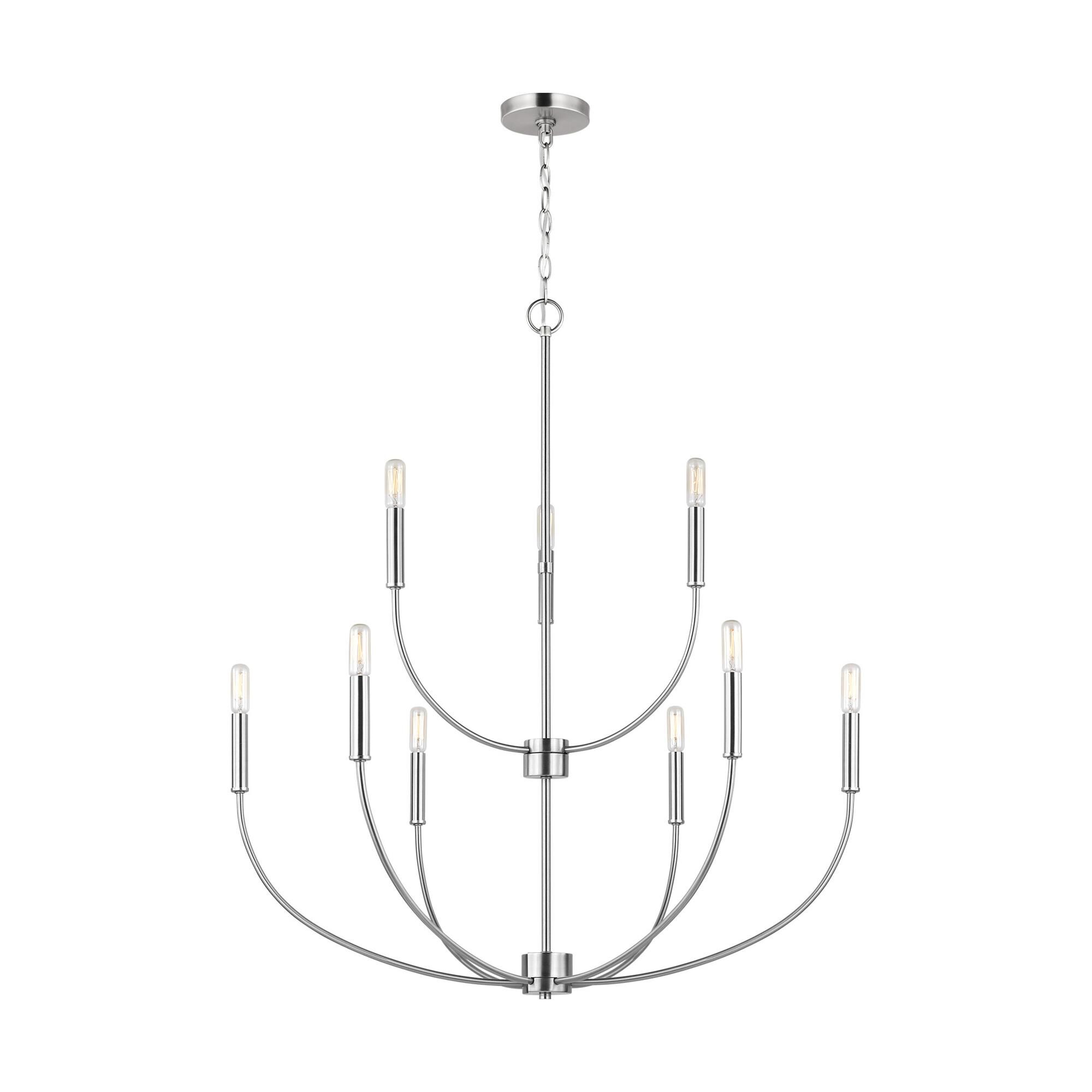 Shown in Brushed Nickel Silver finish