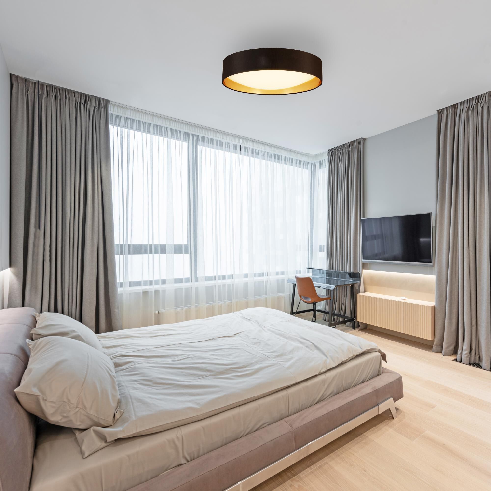 Eglo Orme 19 Inch 1 Light LED Flush Mount by Eglo Lighting