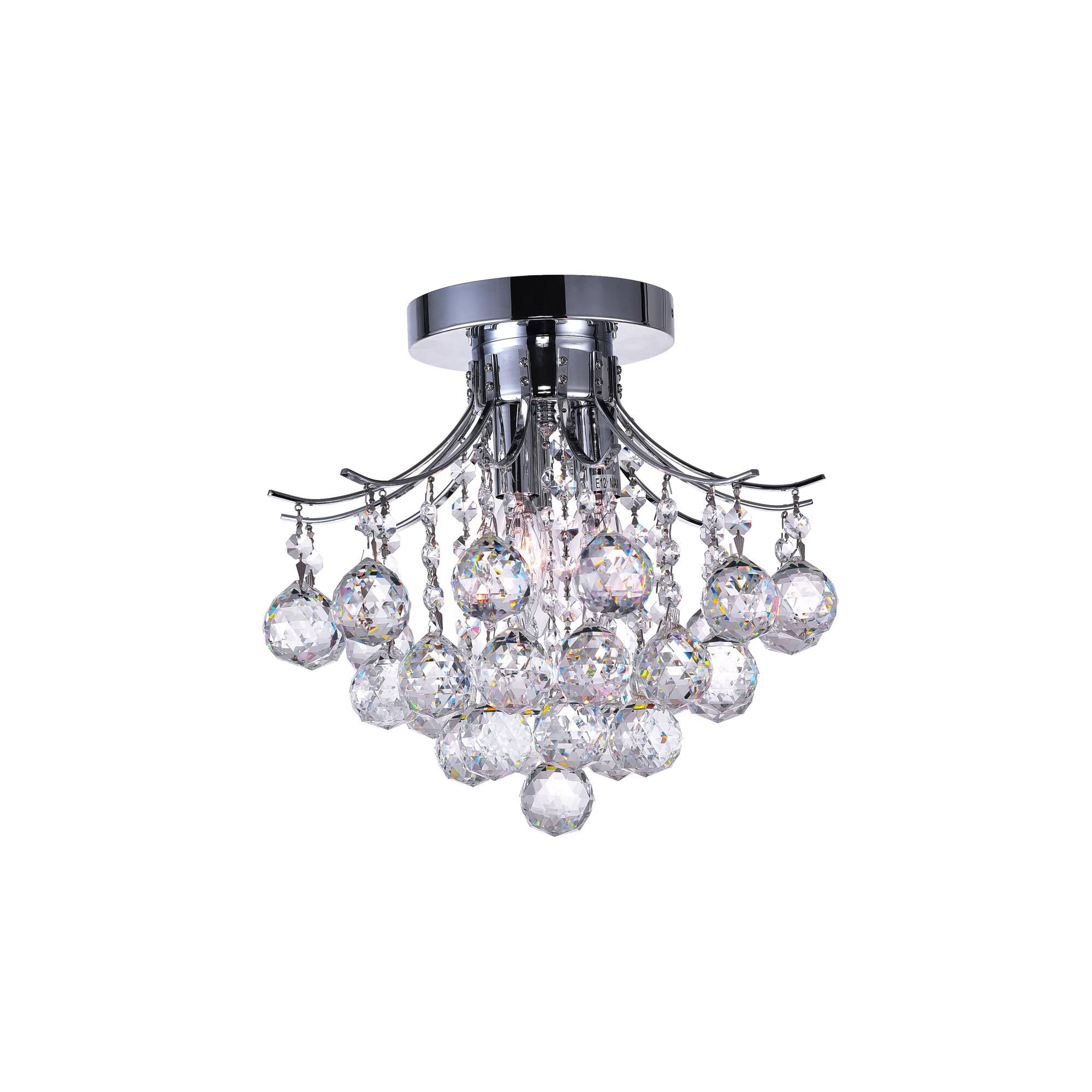 Princess 12 Inch 3 Light Flush Mount by CWI Lighting