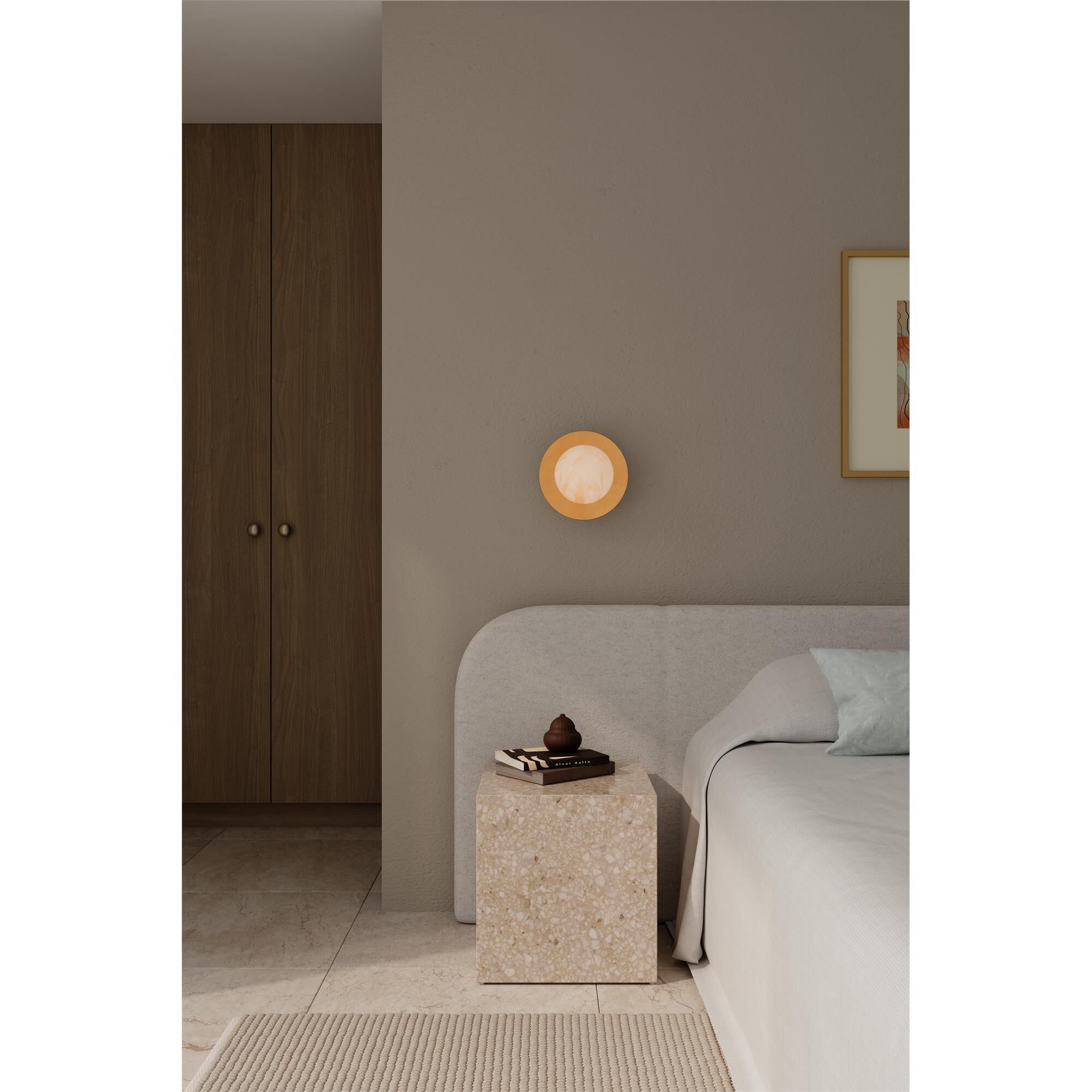 Shown in Legacy Brass finish and Etched Amber Swirl glass
