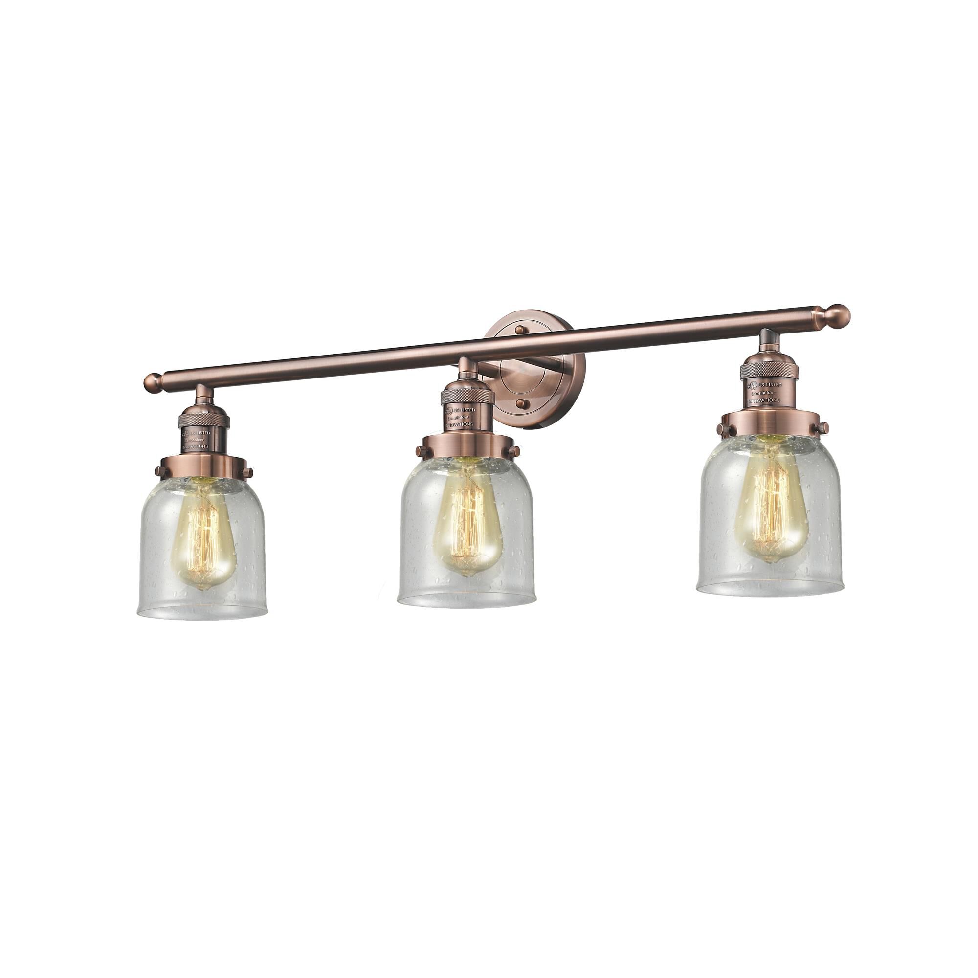 Bruno Marashlian Small Bell 30 Inch 3 Light Bath Vanity Light by Innovations Lighting