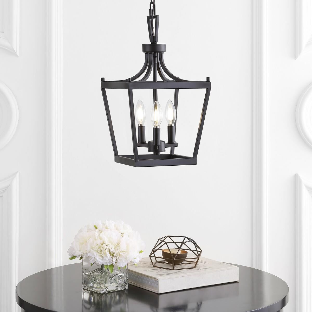 Larton 10 Inch LED Cage Pendant by Safavieh