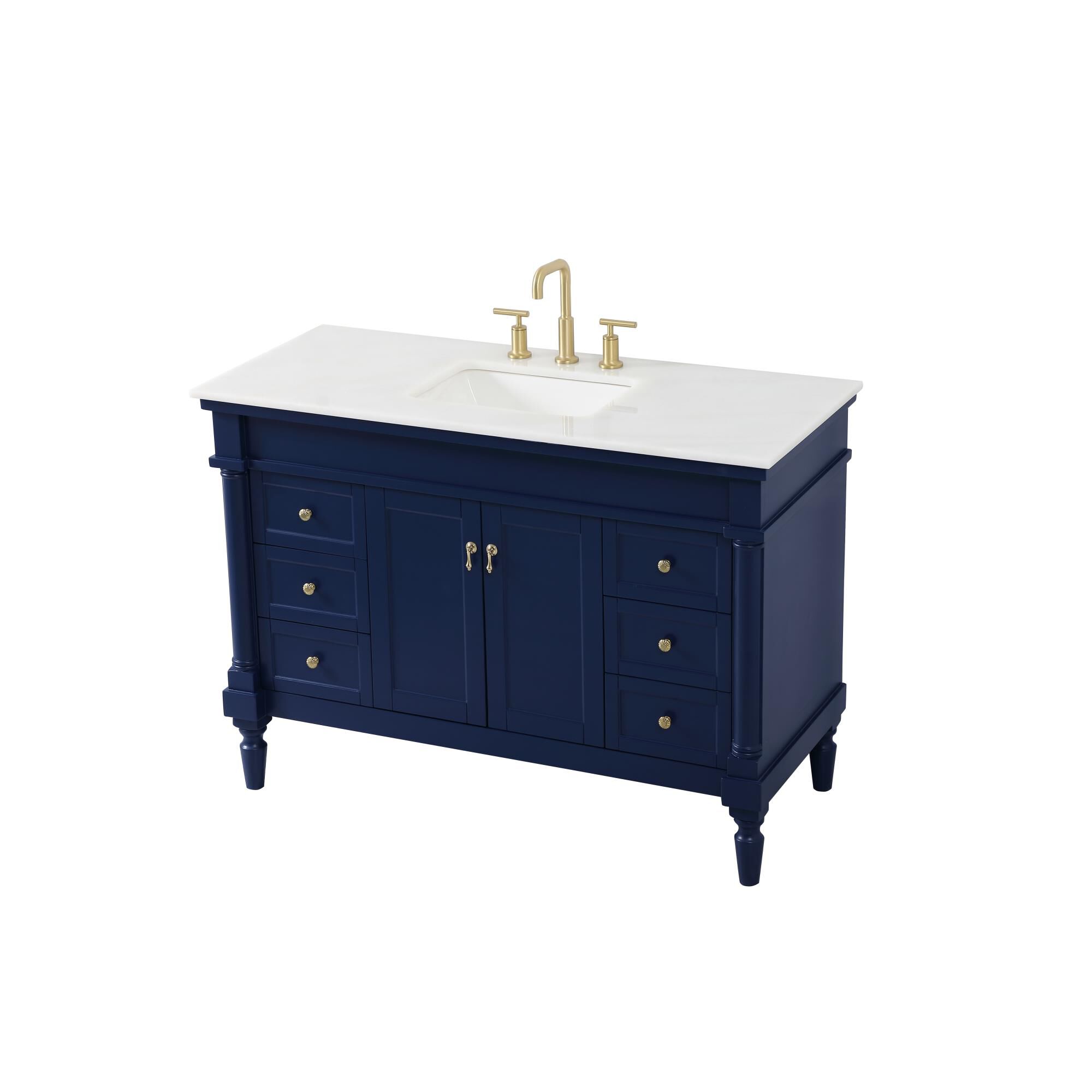 Shown in Blue finish