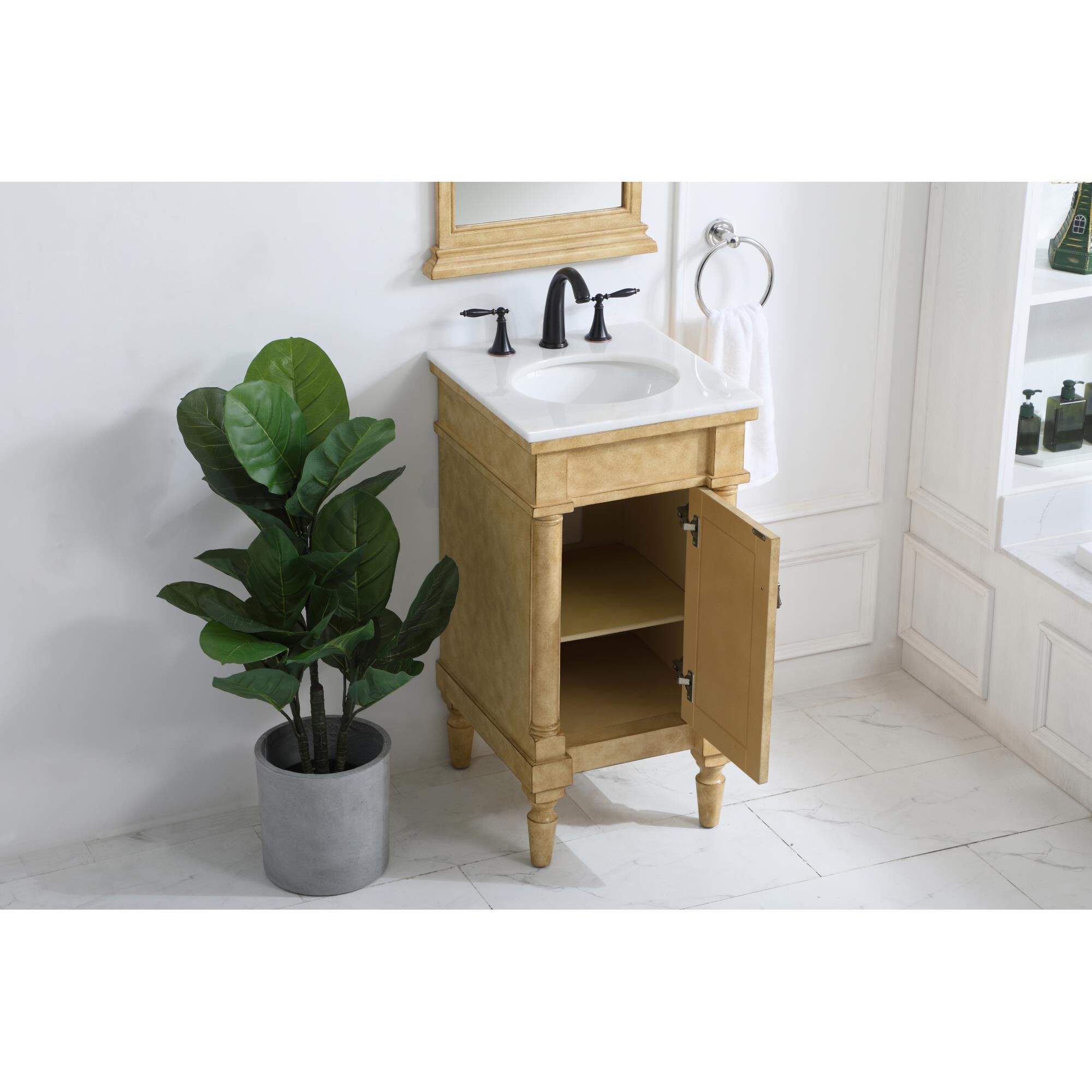 Shown in Antique Beige finish