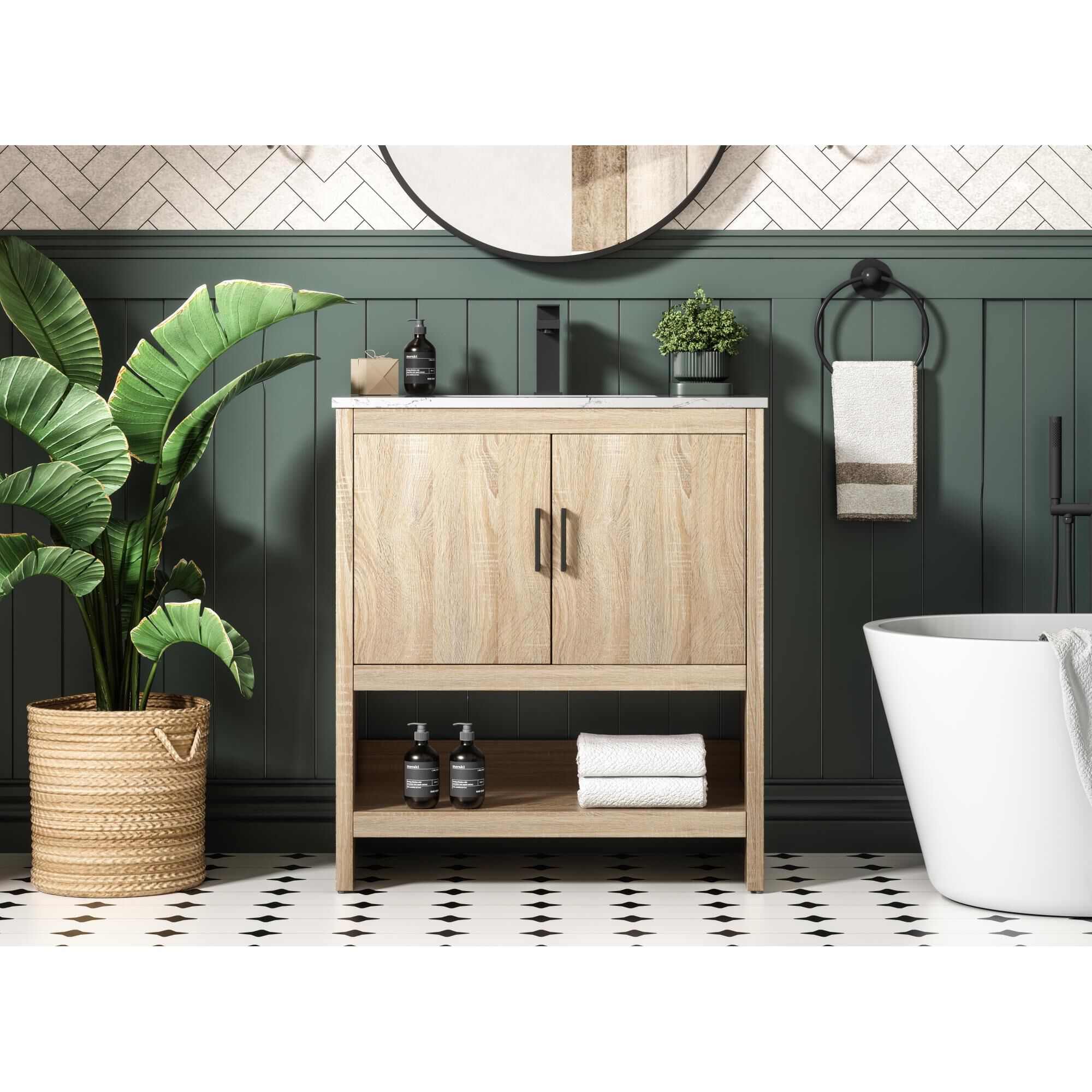 Ira 30 Inch Bath Vanity by Elegant Dcor