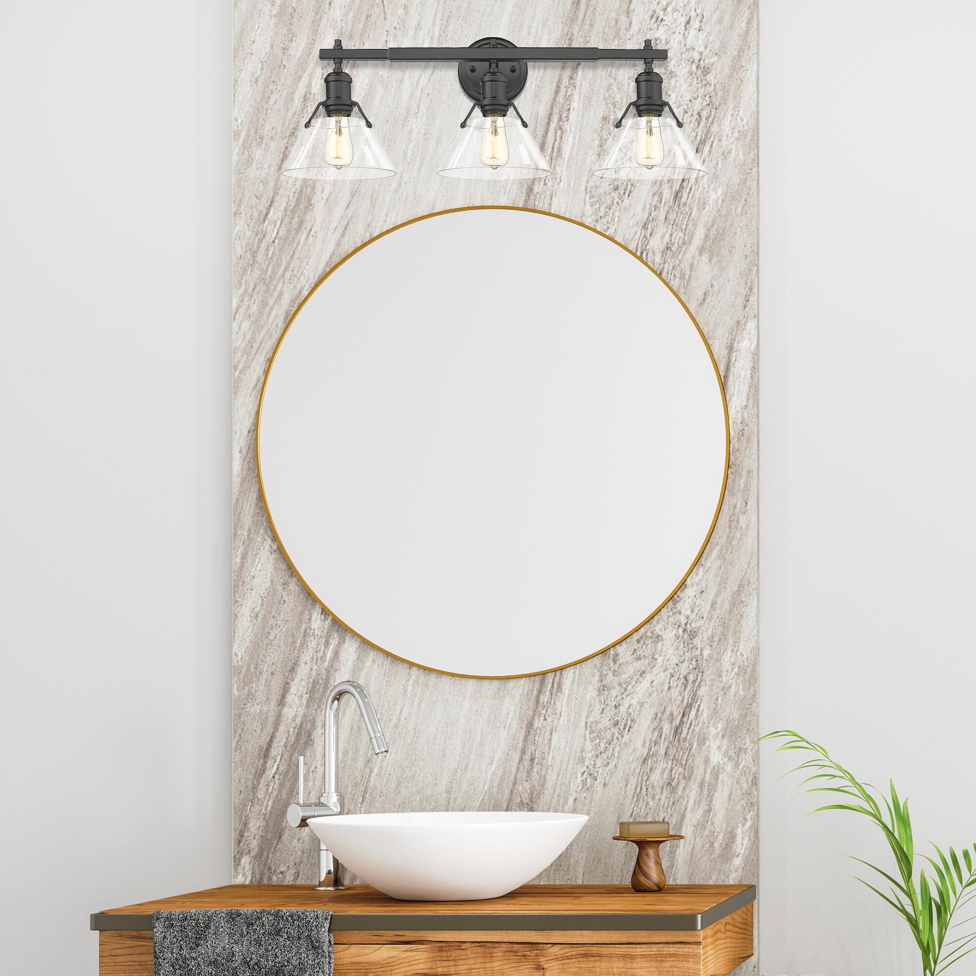 Orwell 27 Inch Bath Vanity Light by Golden Lighting