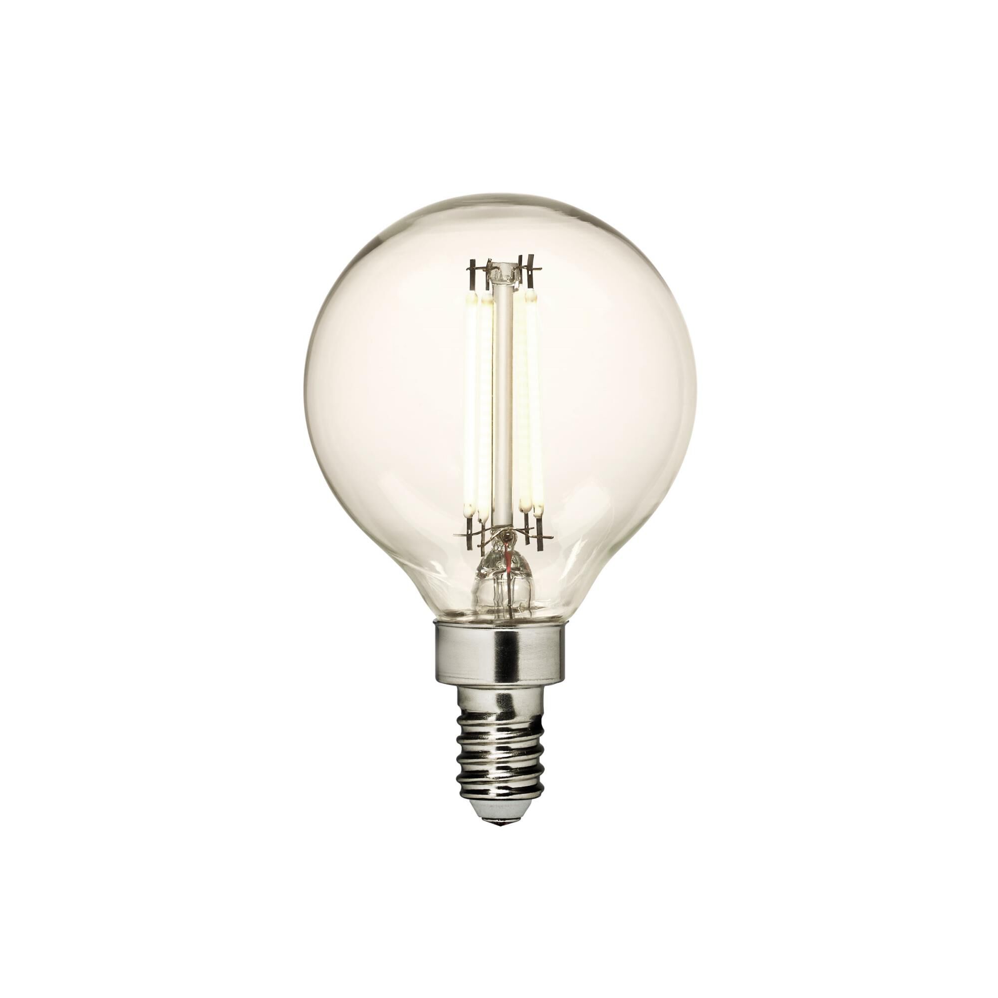Dimmable 4 Watt 2700K Globe Shaped LED Light Bulb by Visual Comfort Studio Collection