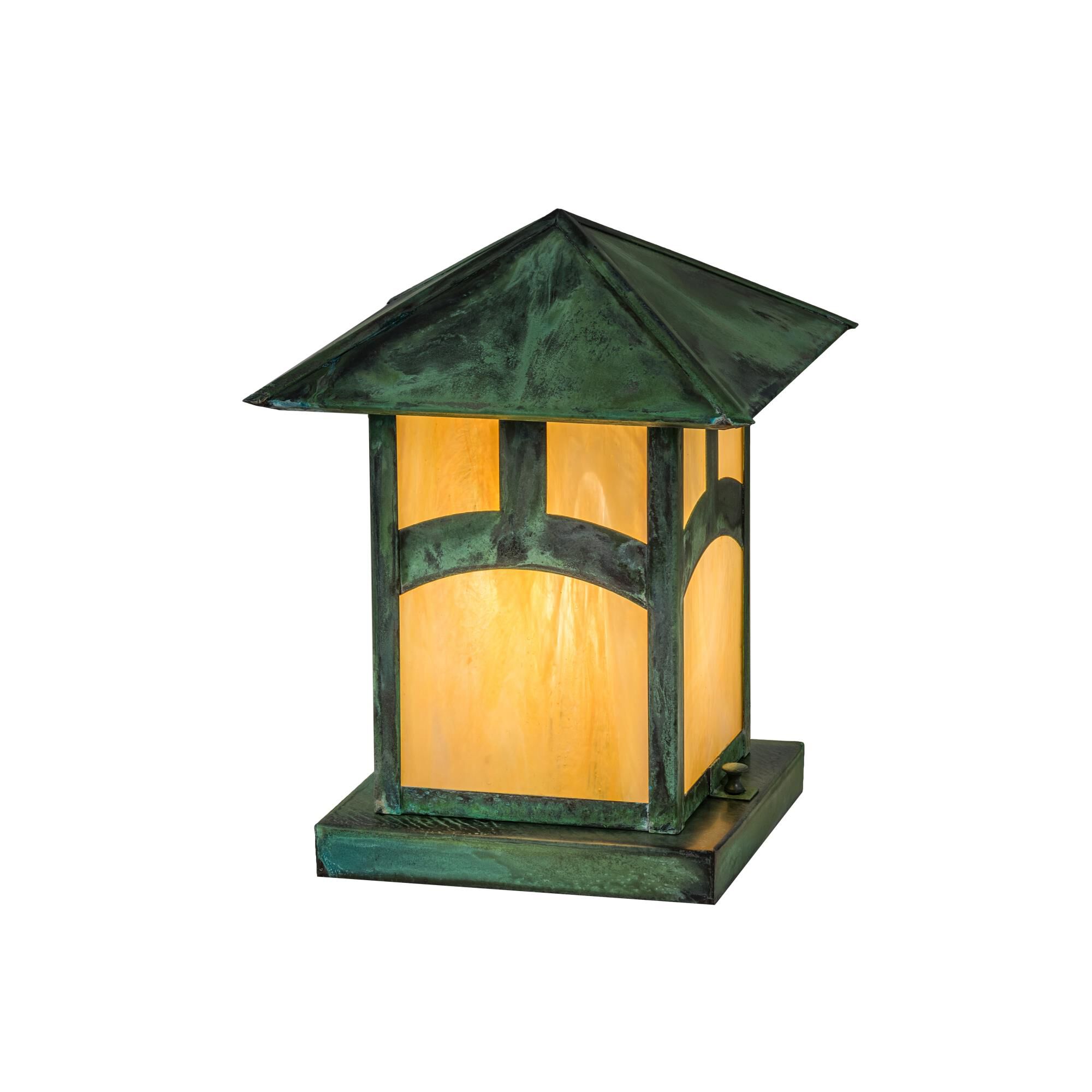 11 Inch Tall 1 Light Outdoor Pier Lamp by Meyda Lighting