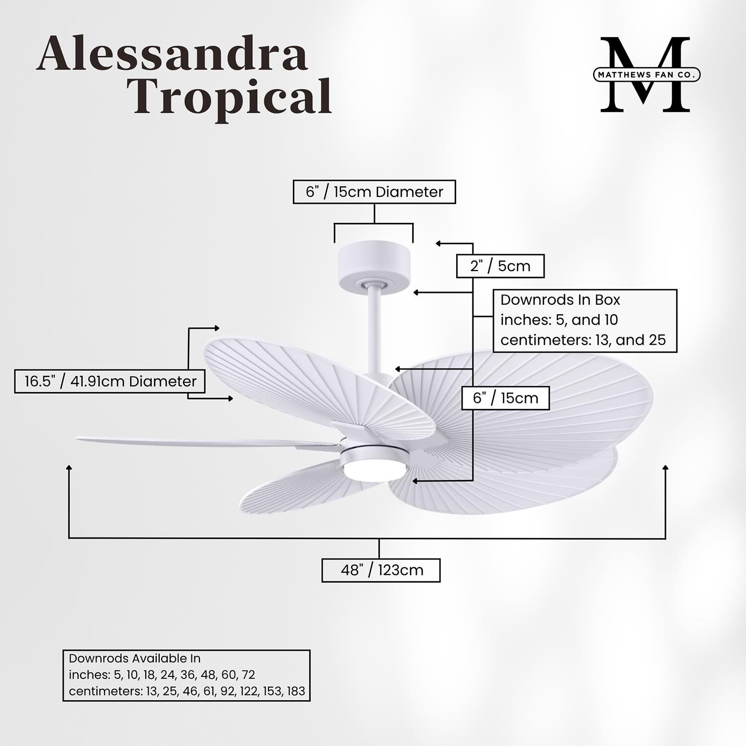 Shown in Matte White finish