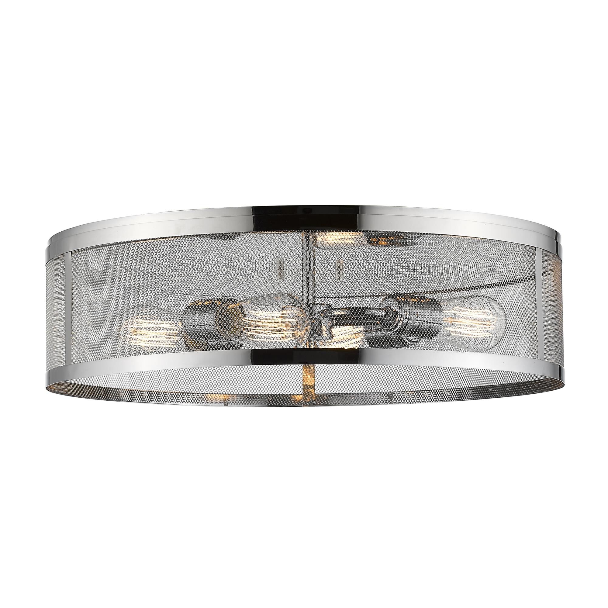 Meshsmith 21 Inch 4 Light Flush Mount by Z-Lite