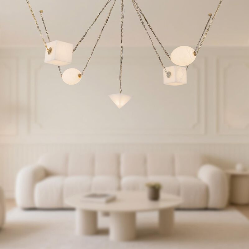 Jason Koharik Mineral 10 Inch Multi Light Pendant by Alora Lighting