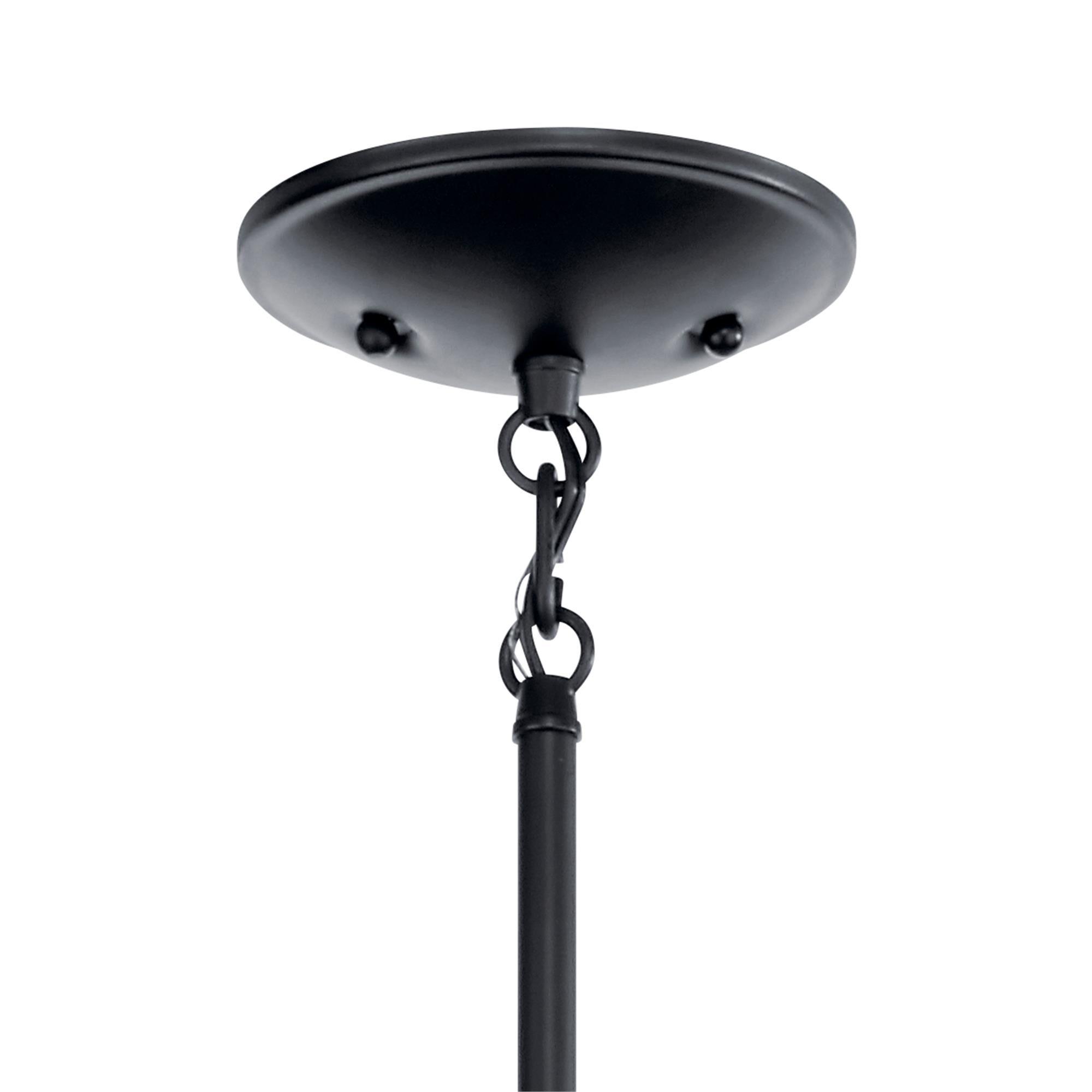 Shown in Black finish and Satin Etched glass