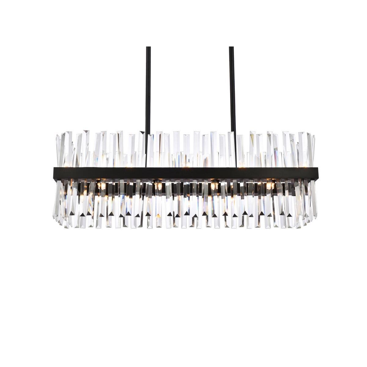 Shown in Black finish and Royal Cut Clear crystal