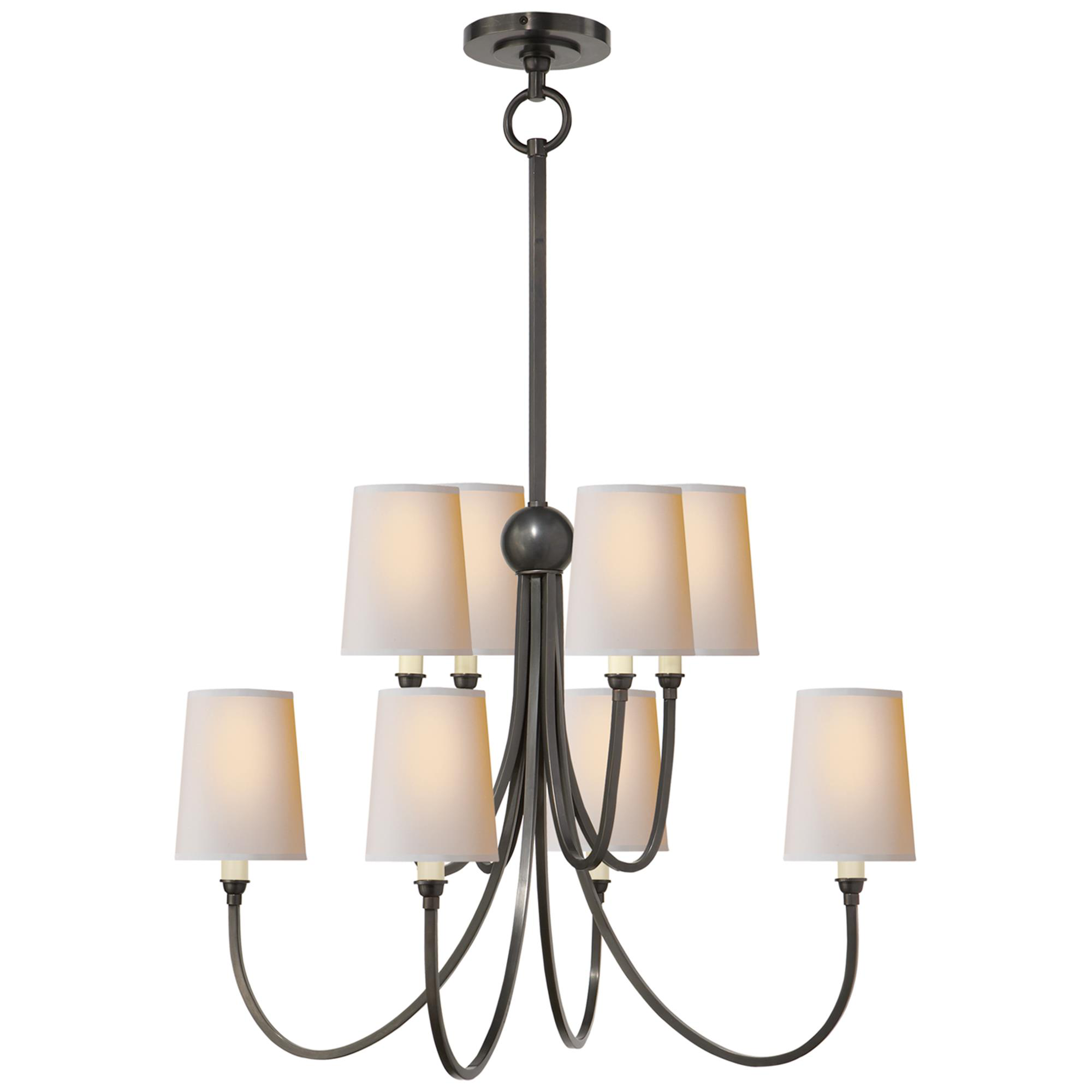 Shown in Bronze finish and Natural Paper shade