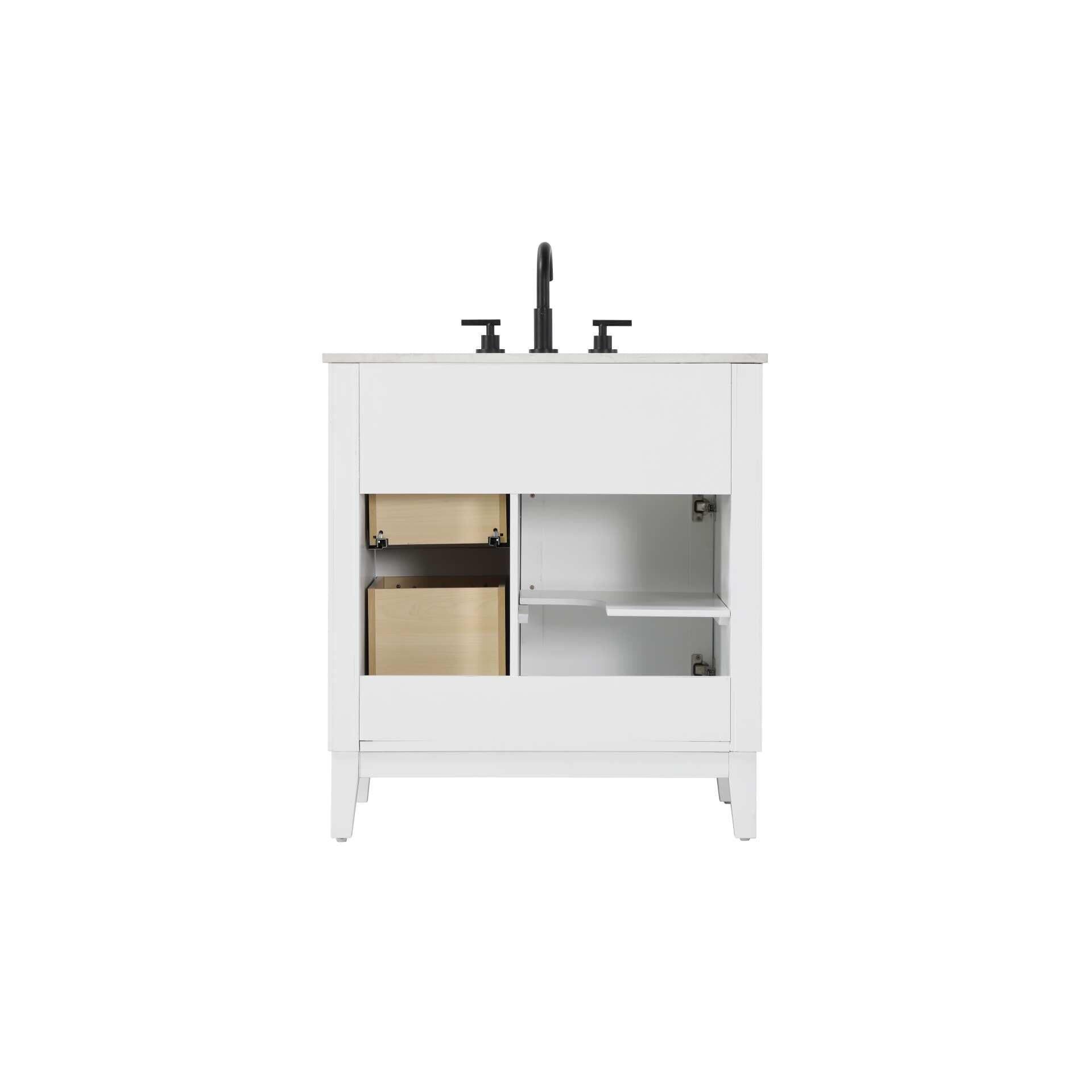 Shown in White finish