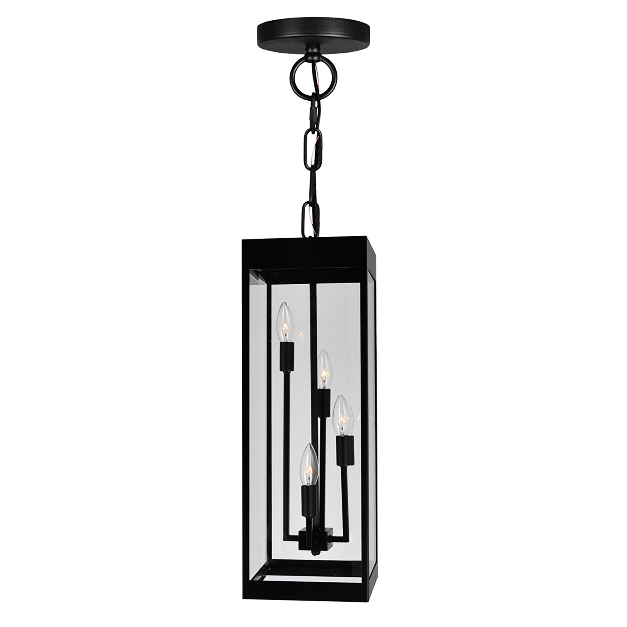 Windsor 22 Inch Tall 4 Light Outdoor Hanging Lantern by CWI Lighting