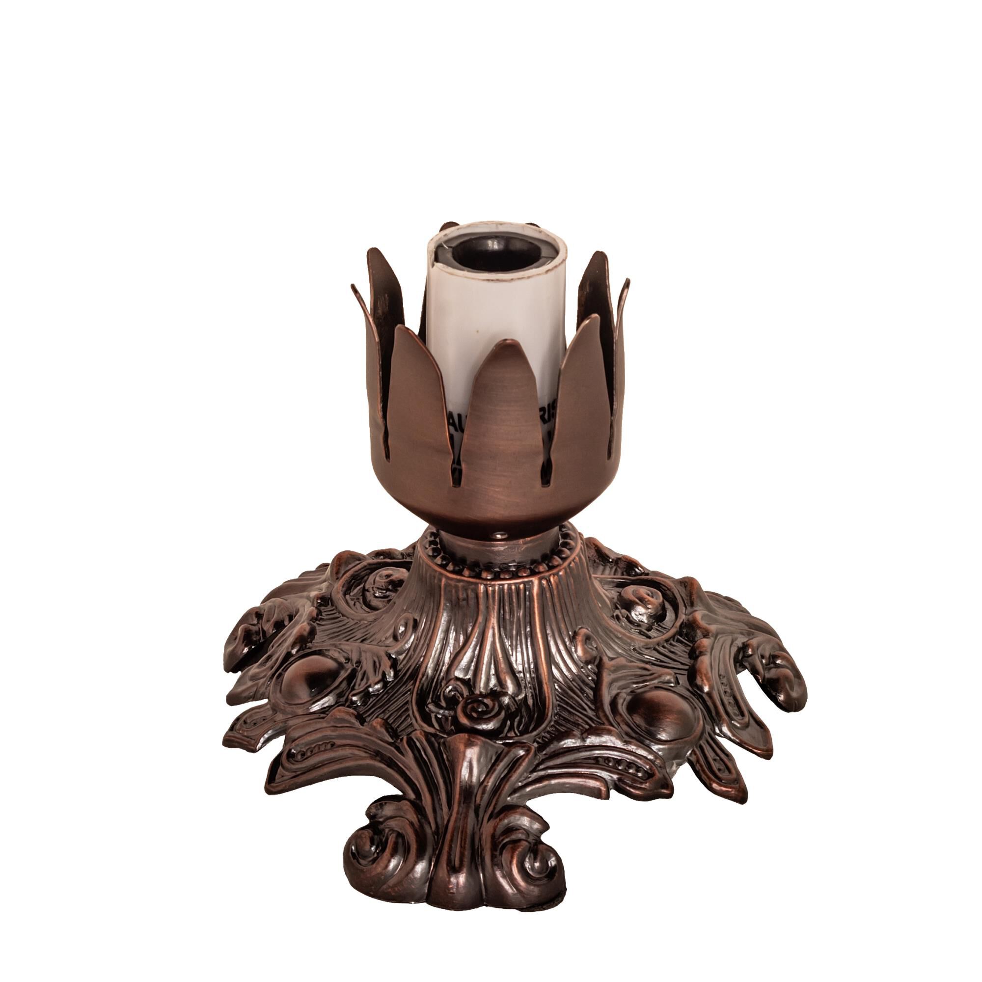 Shown in Mahogany Bronze finish and Ruby;White glass