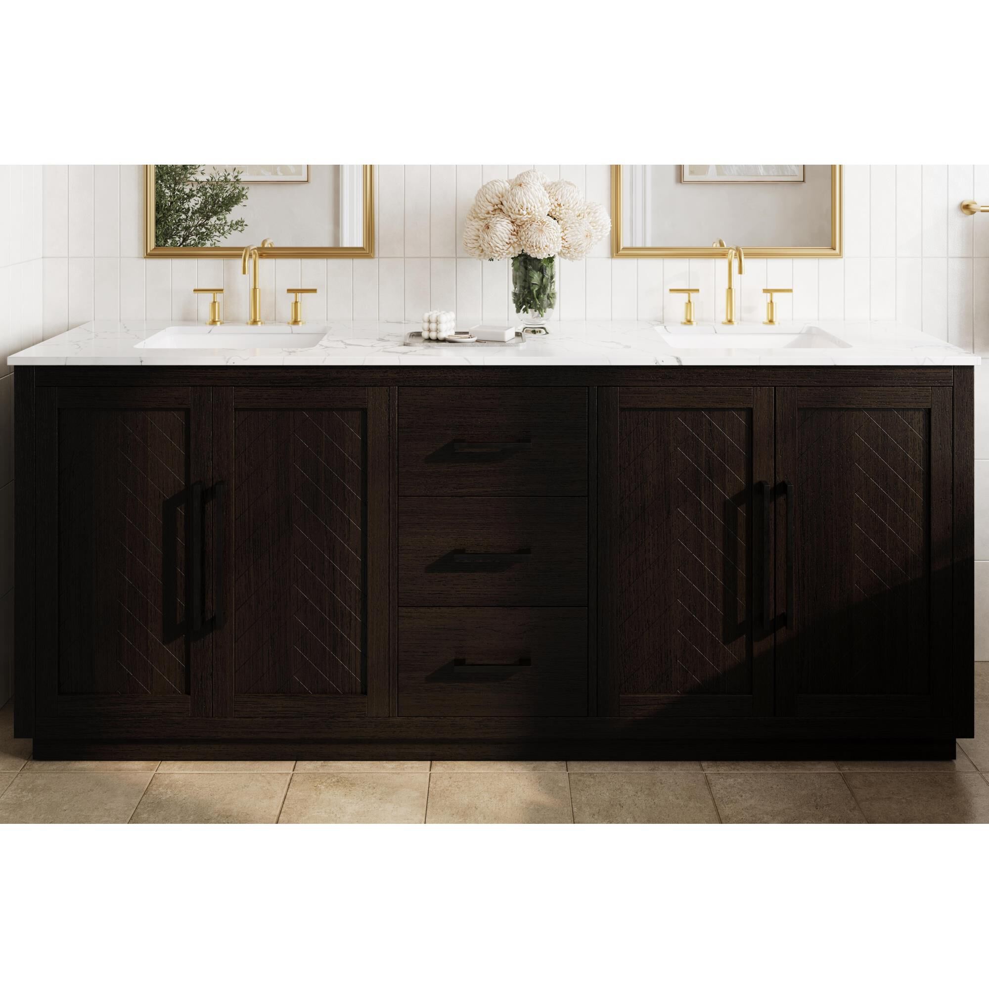 Shown in Chocolate Oak finish