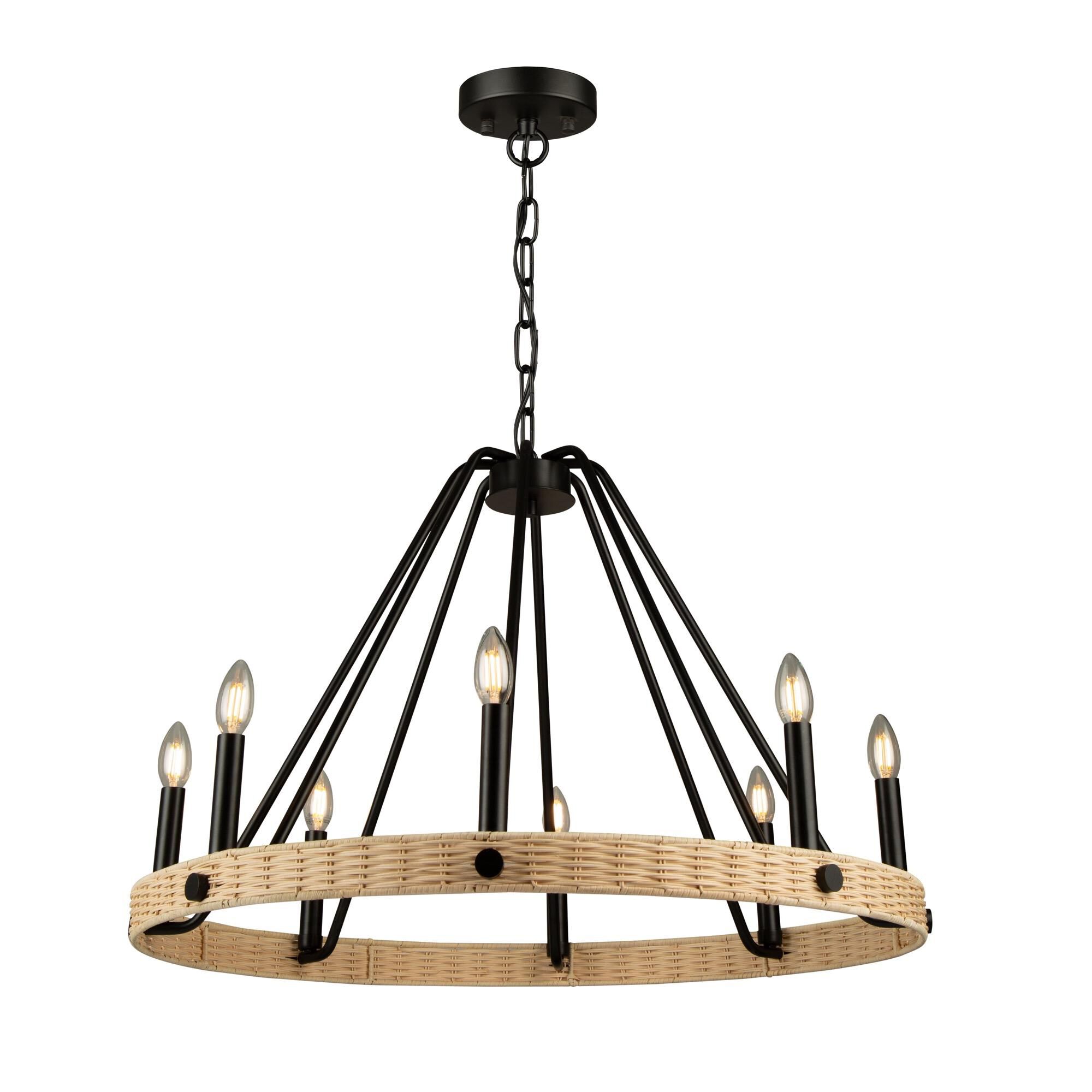 Perris 32 Inch 8 Light Chandelier by Artcraft