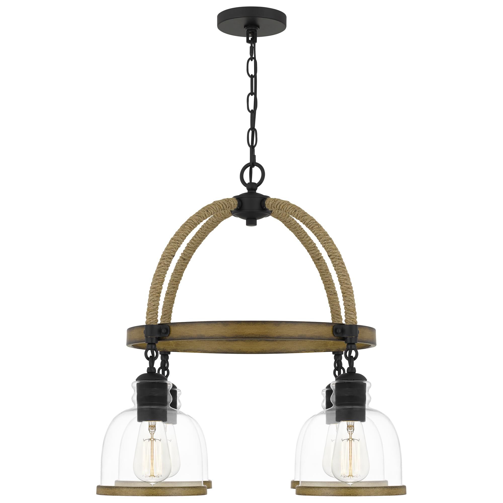 Wagner 26 Inch 4 Light Chandelier by Quoizel