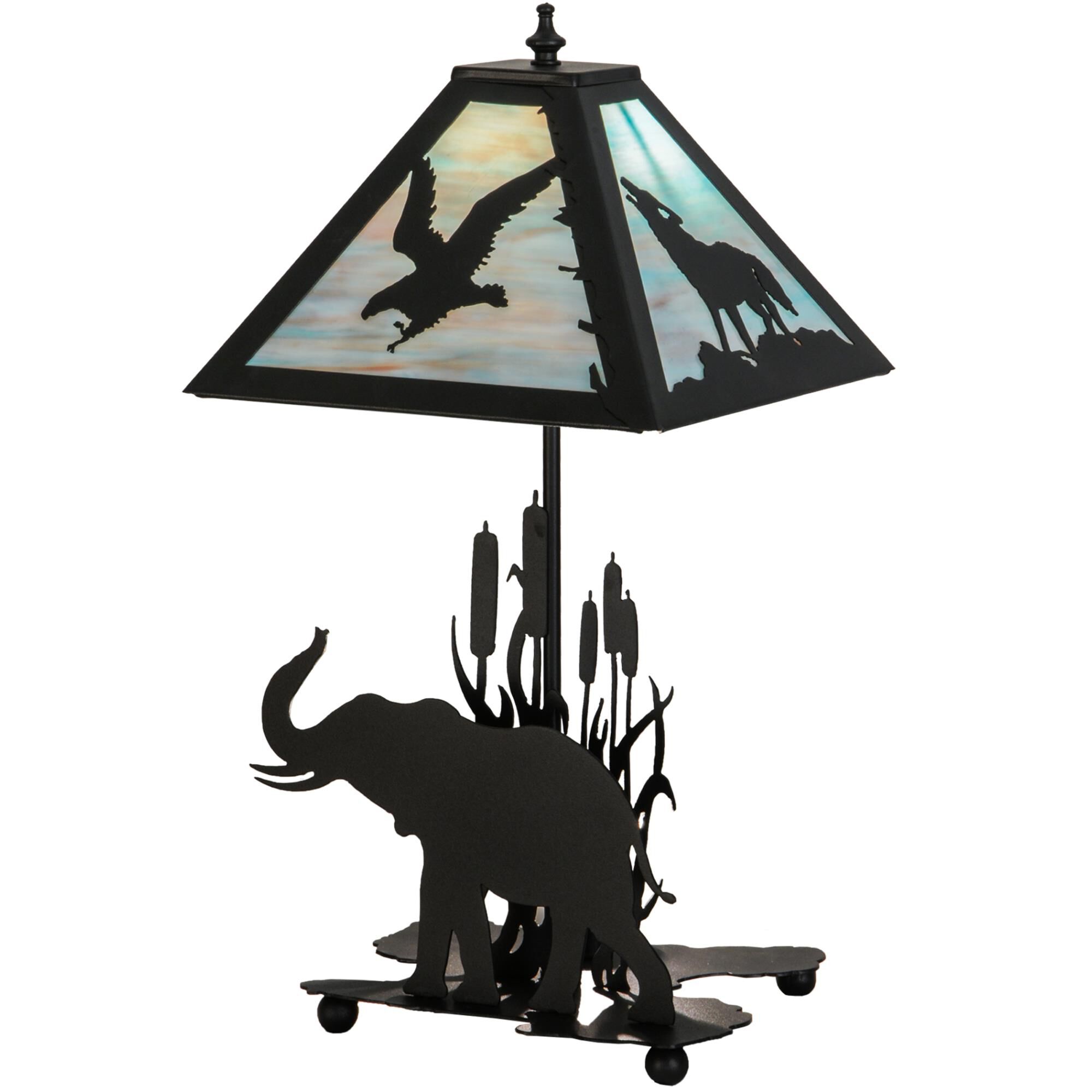 Wildlife On The Loose 21 Inch Table Lamp by Meyda Lighting