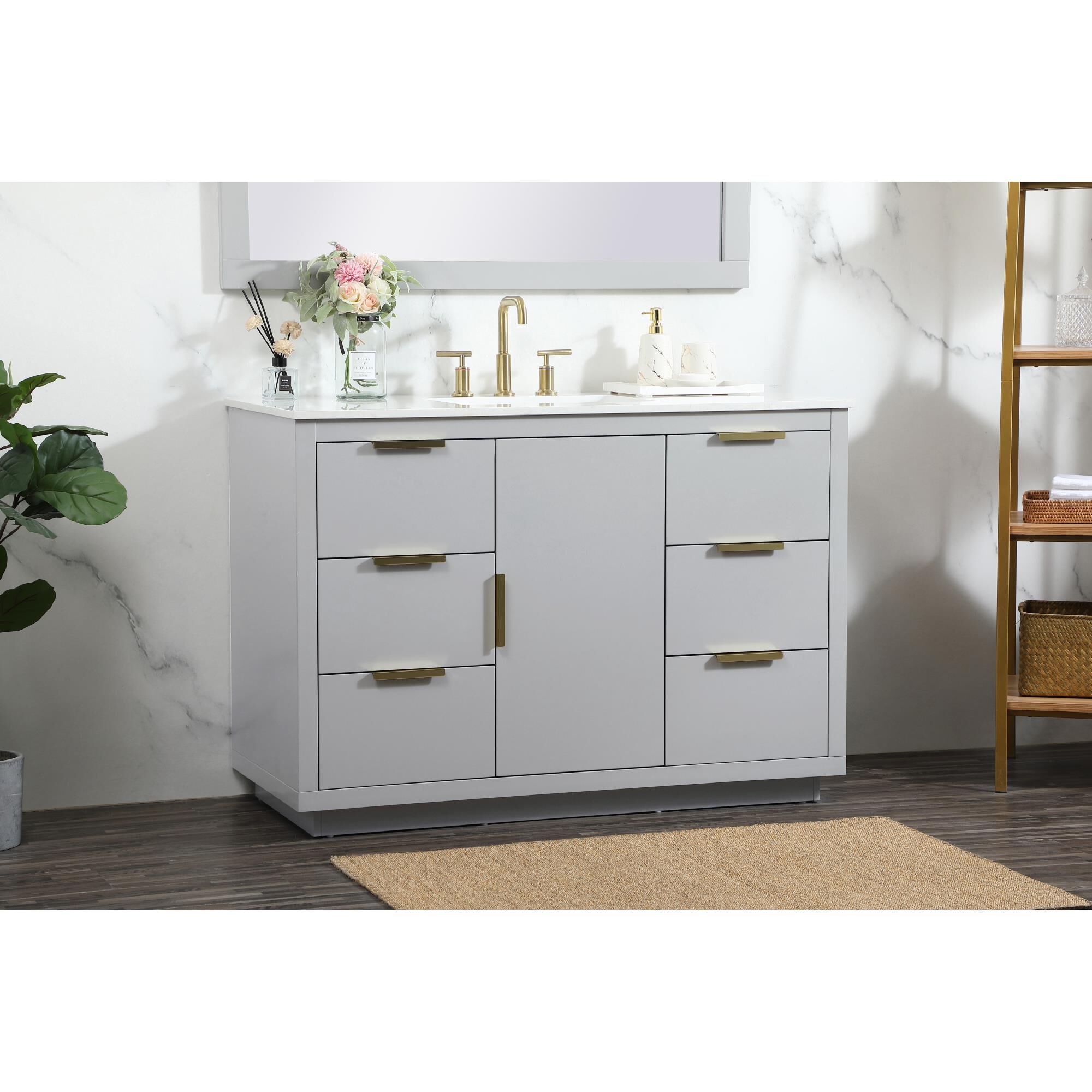 Shown in Grey finish