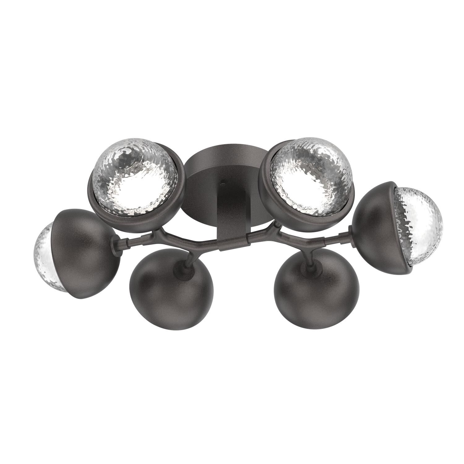 Shown in Graphite finish and Clear glass and Metal Shade Matching Finish accent