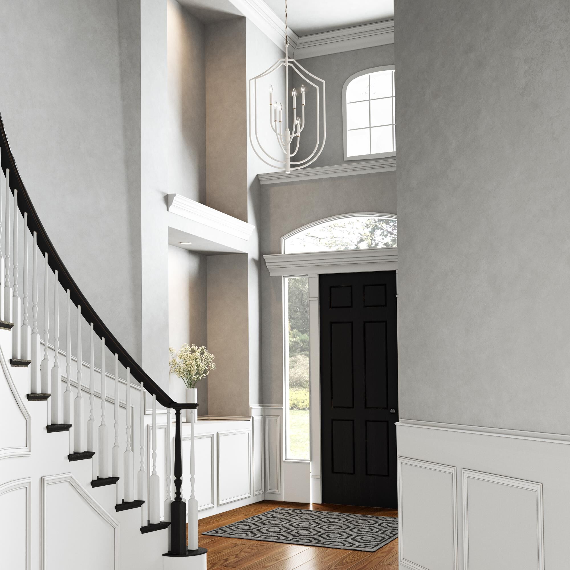 Shown in White finish