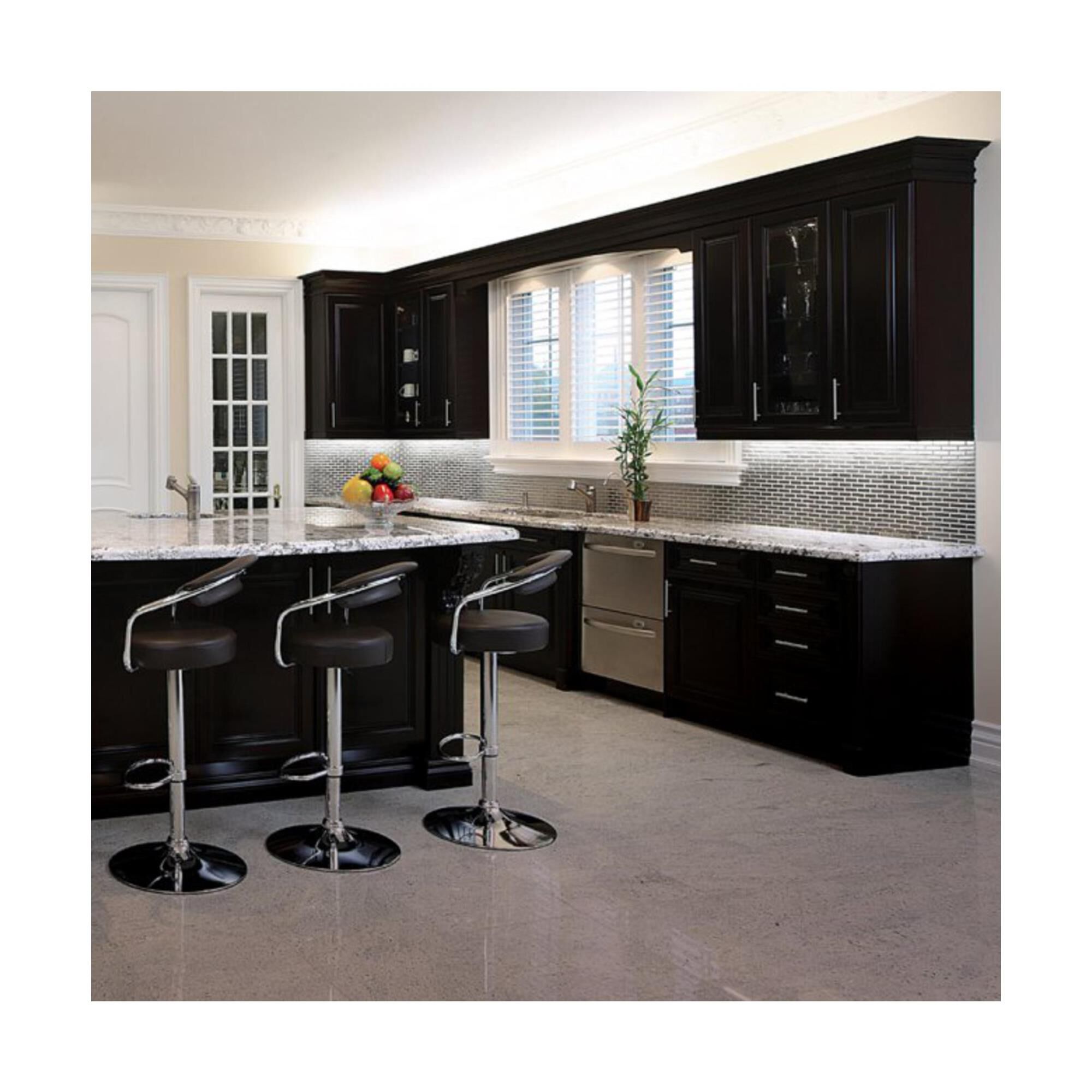 Shown in White finish and Clear Silicone Cased glass