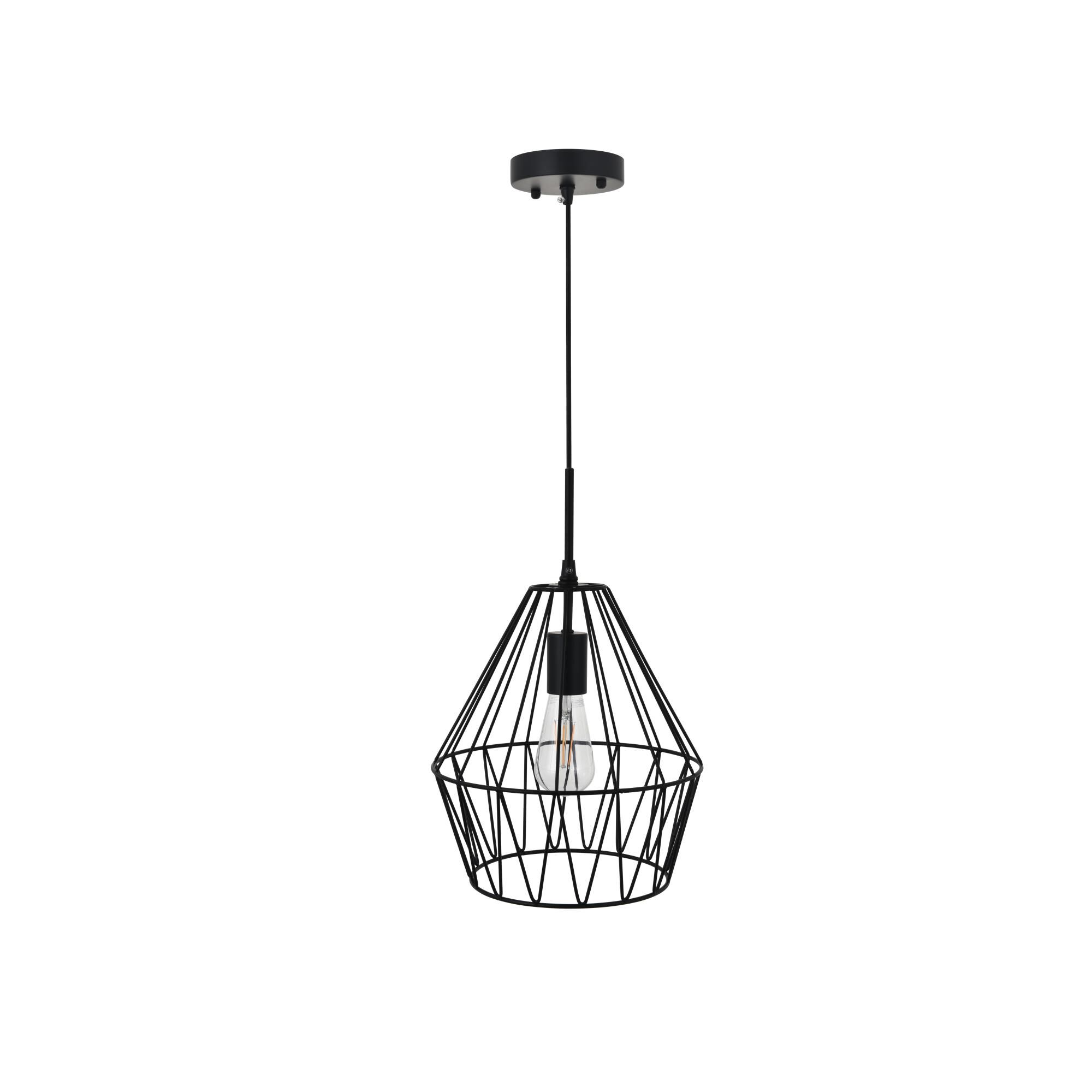 Shown in Black finish and Black Metal shade