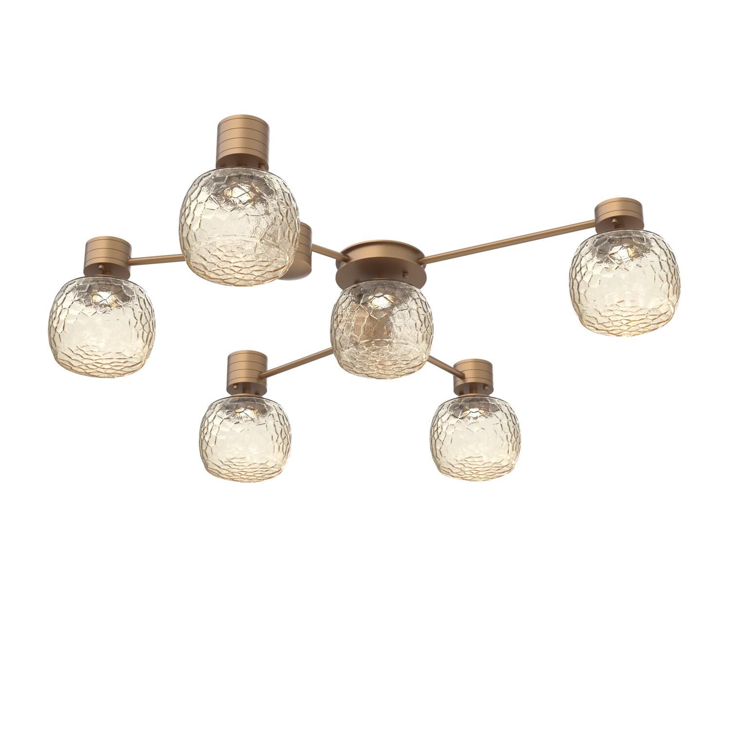 Levi Wilson Vessel 37 Inch Semi Flush Mount by Hammerton Studio