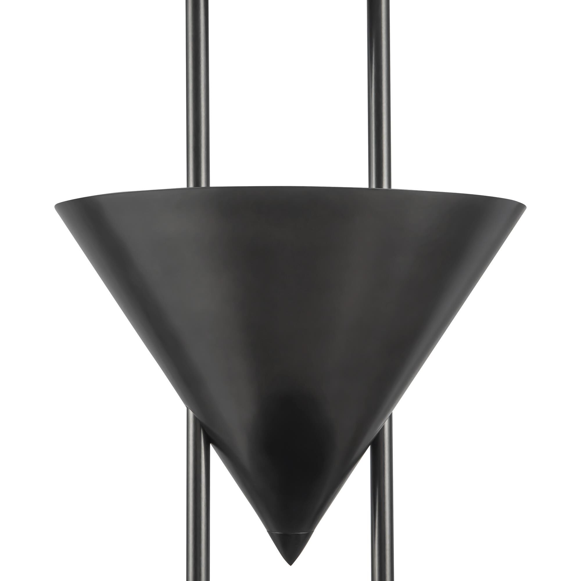 Shown in Aged Steel finish and Steel shade