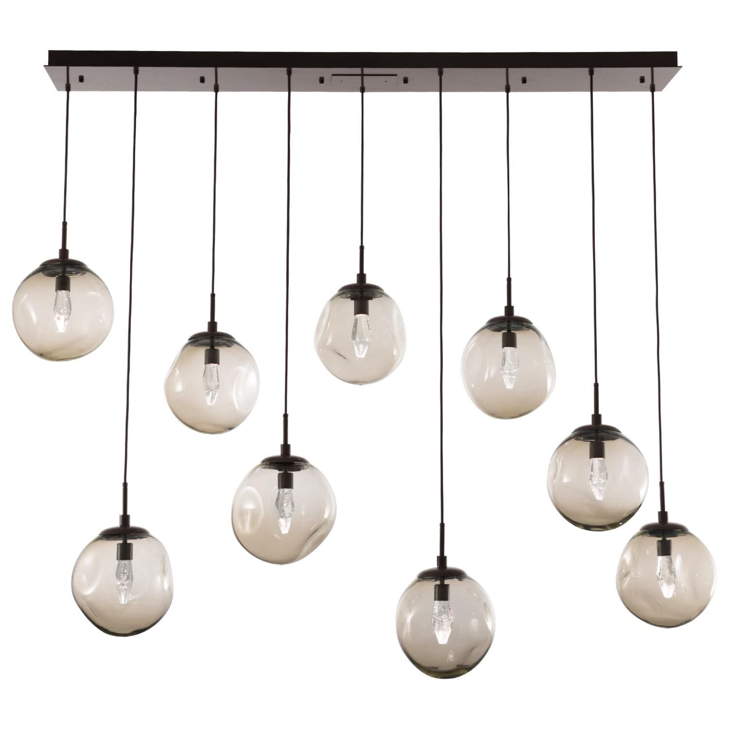 Levi Wilson Nebula 70 Inch 9 Light Linear Suspension Light by Hammerton Studio