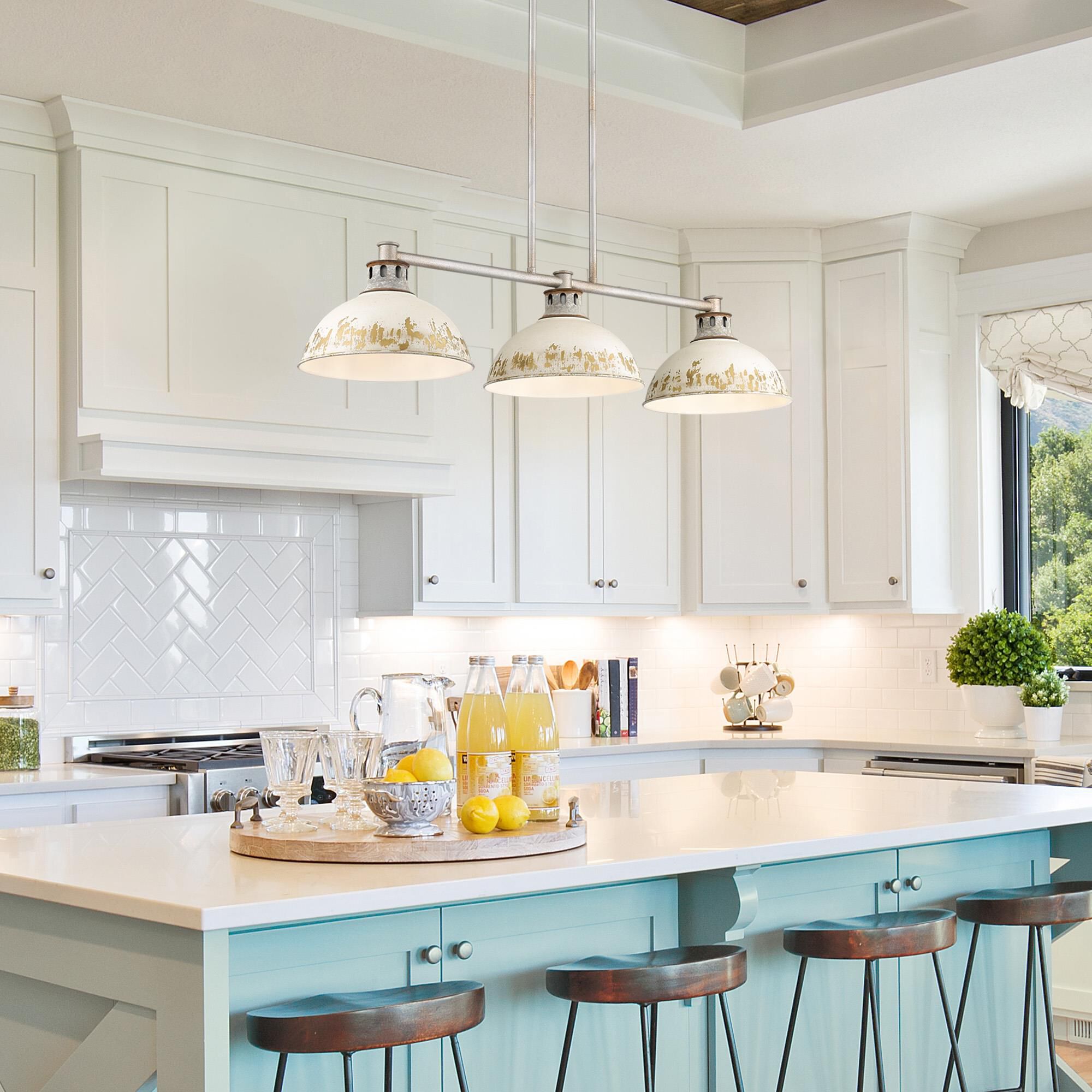 Kinsley 39 Inch Linear Suspension Light by Golden Lighting