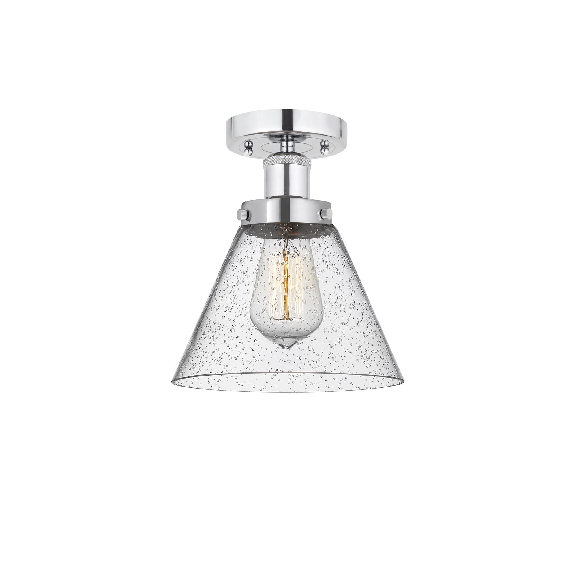 Shown in Polished Chrome, Mercury finish and Mercury glass and Mercury Glass shade